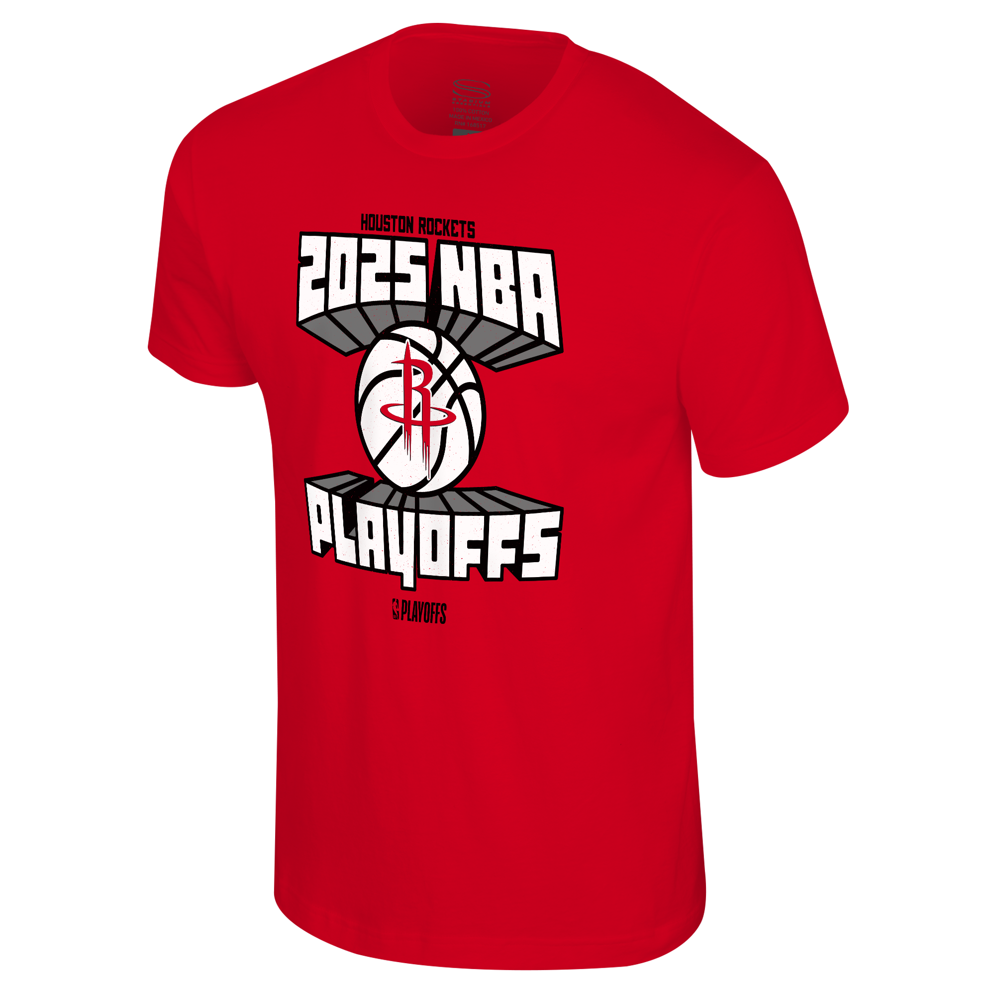 Men's Houston Rockets Stadium Essentials 2025 Playoffs Spiced T-Shirt