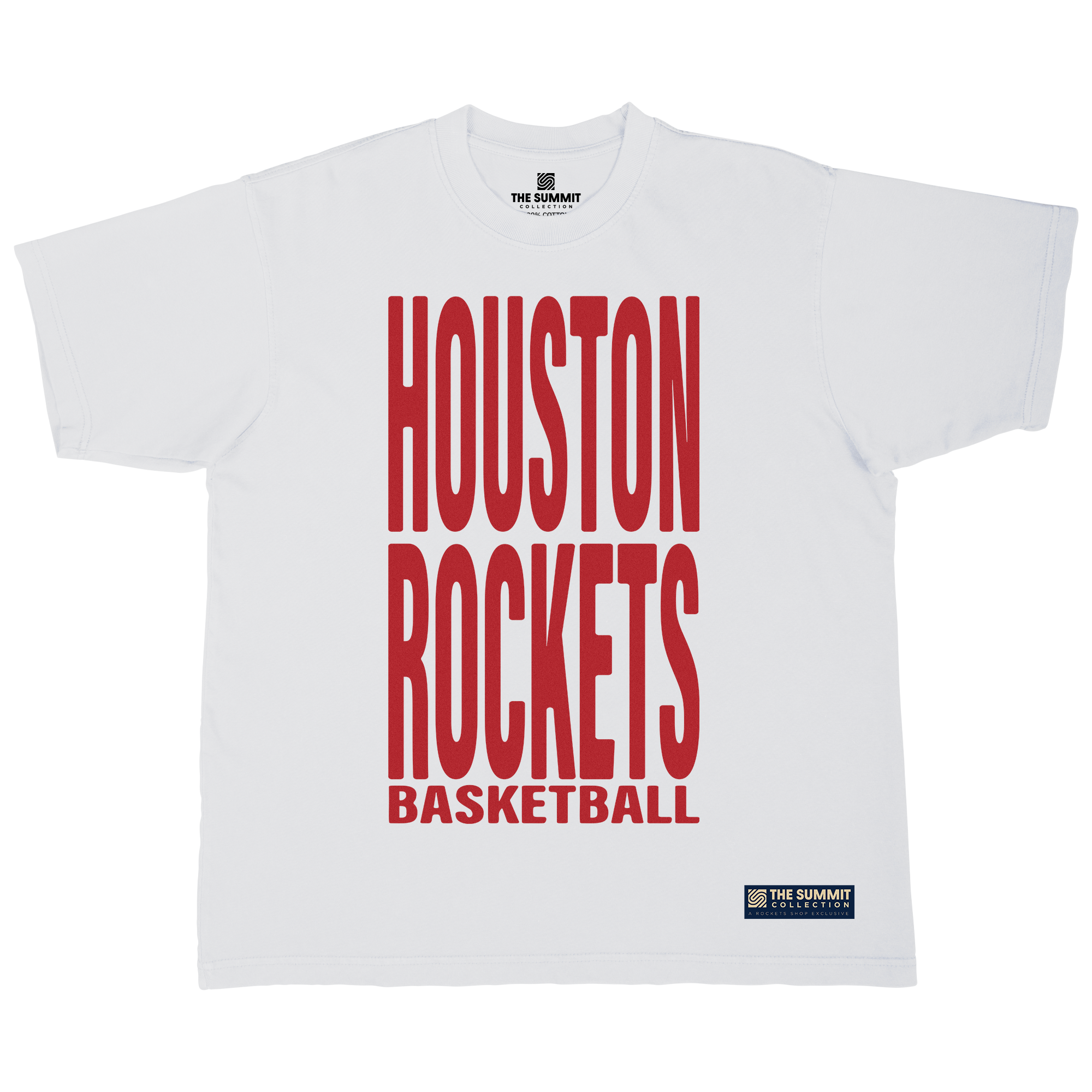 Unisex Houston Rockets Summit Collection Oversized Urban T-Shirt