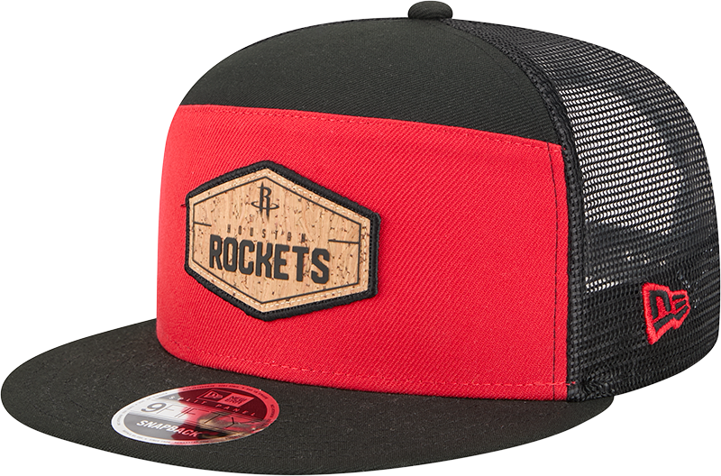 Men's Houston Rockets New Era 9FIFTY Cork Patch Adjustable Cap