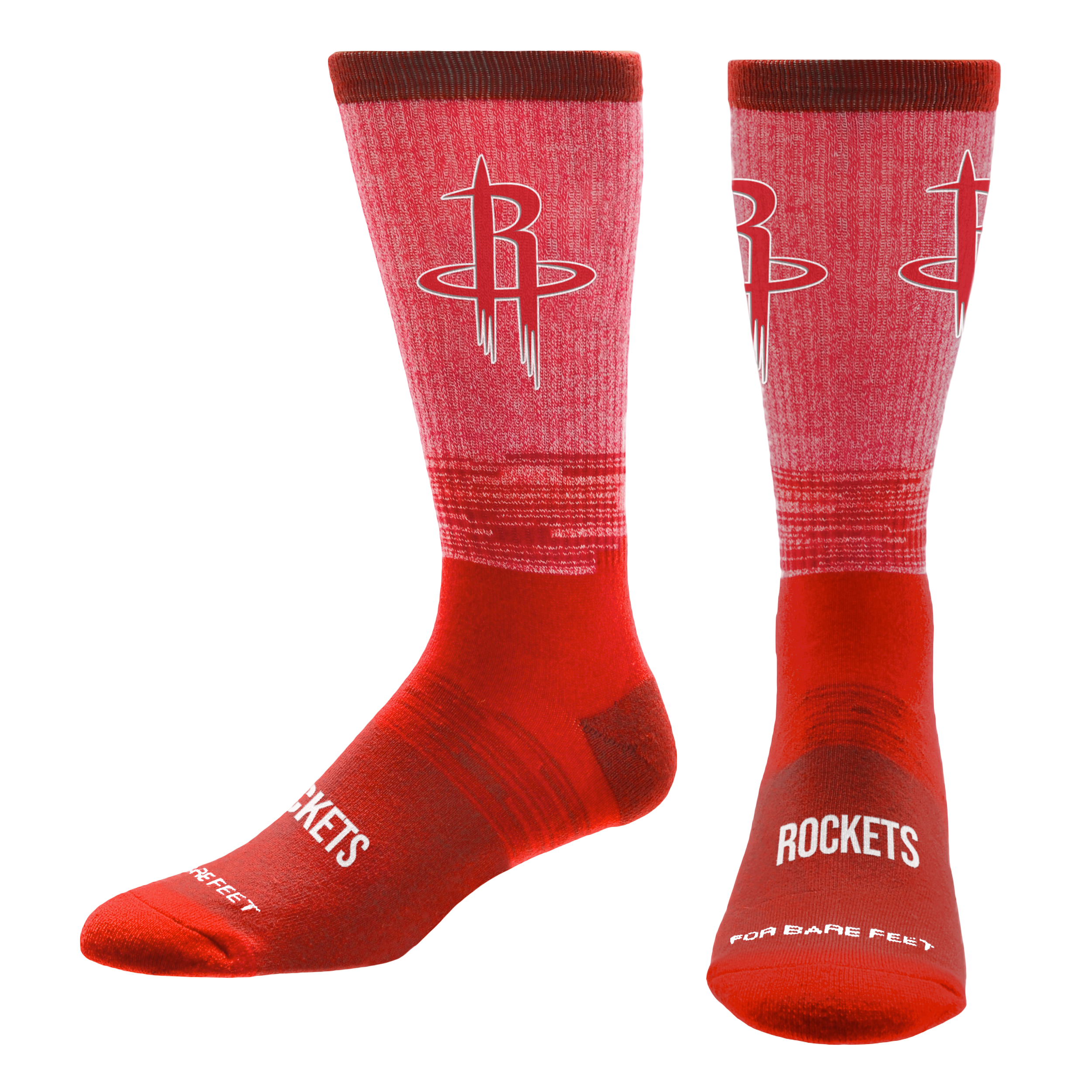 Houston Rockets For Bare Feet Team Tonal Socks