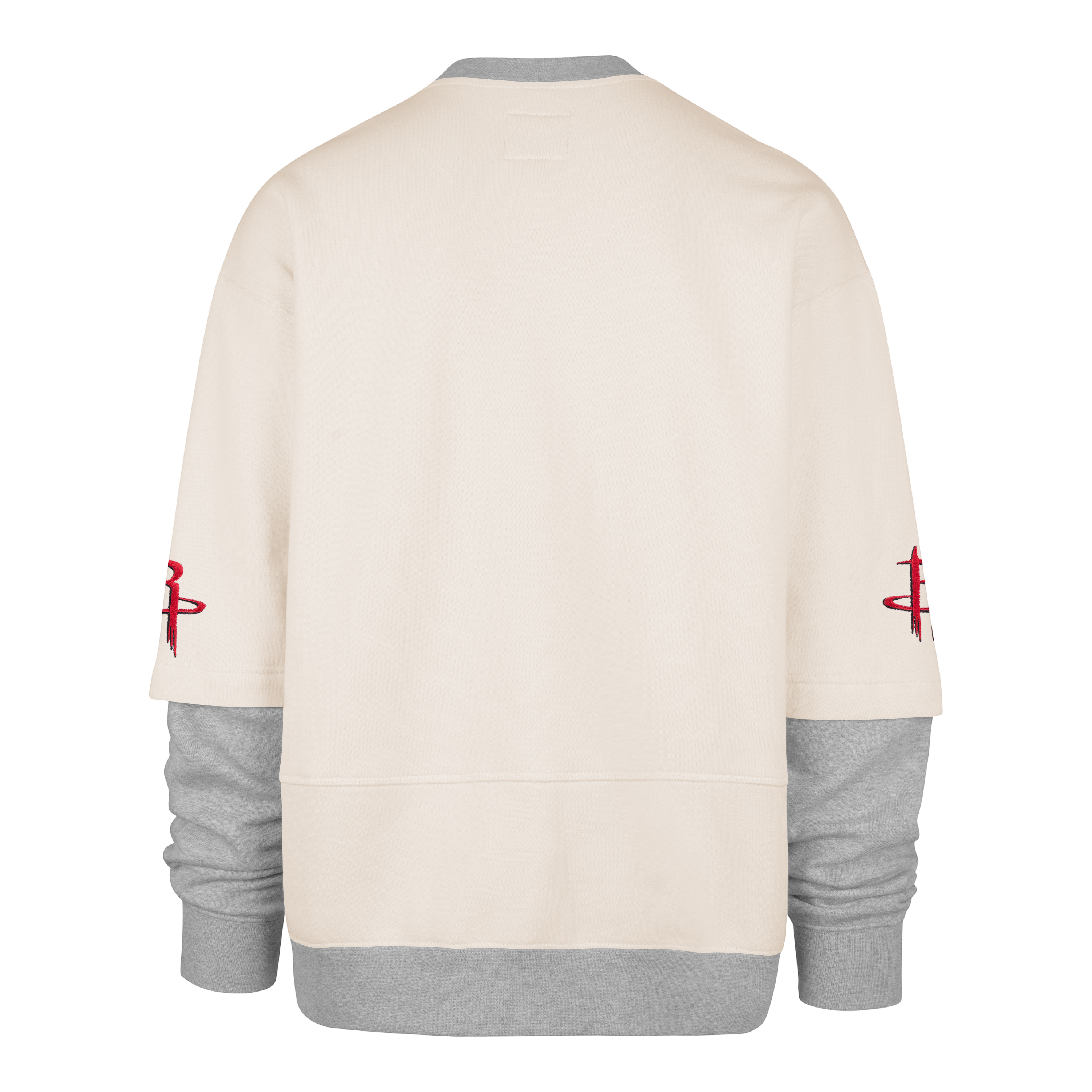 Men's Houston Rockets '47 Trifecta Double Layer Snap Crewneck