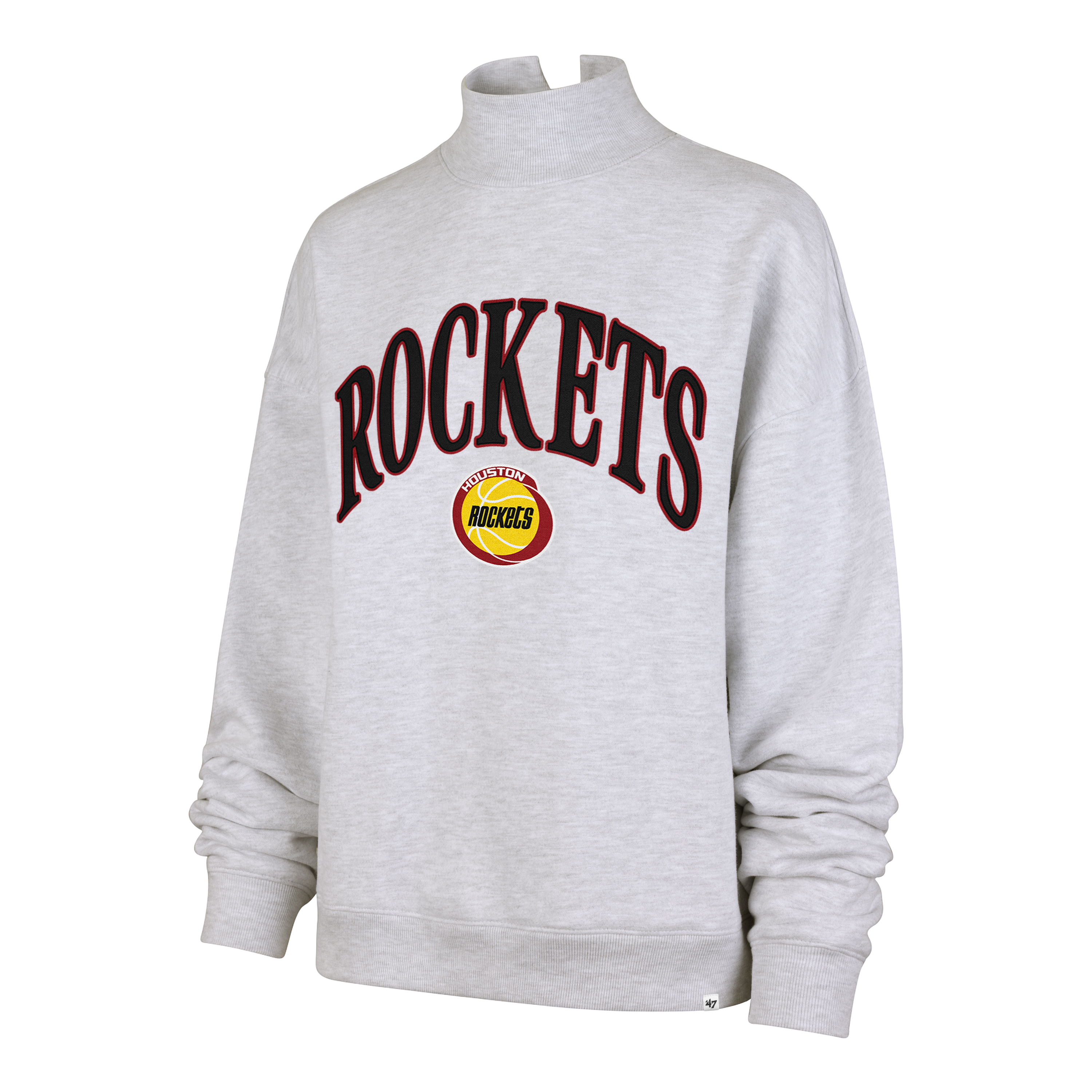 Women's Houston Rockets '47 HWC Vantage Mock Neck Crewneck Sweatshirt
