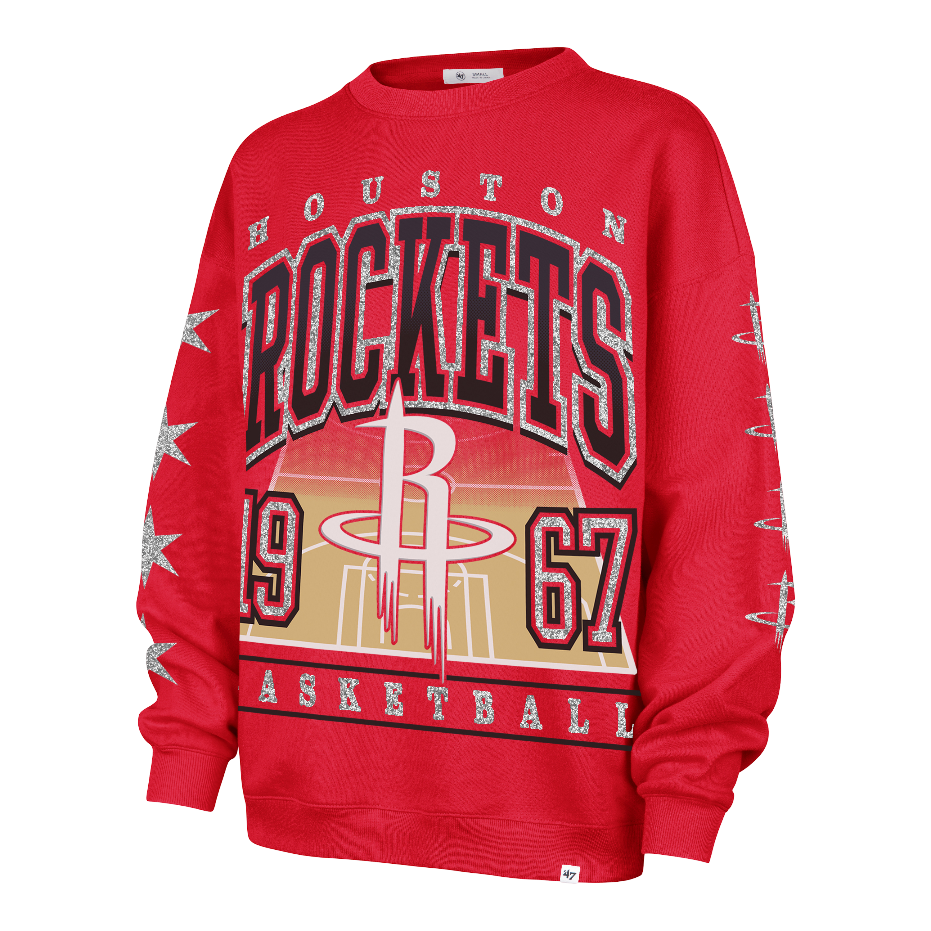 Women's Houston Rockets '47 Go Big Oversized Crewneck Sweatshirt