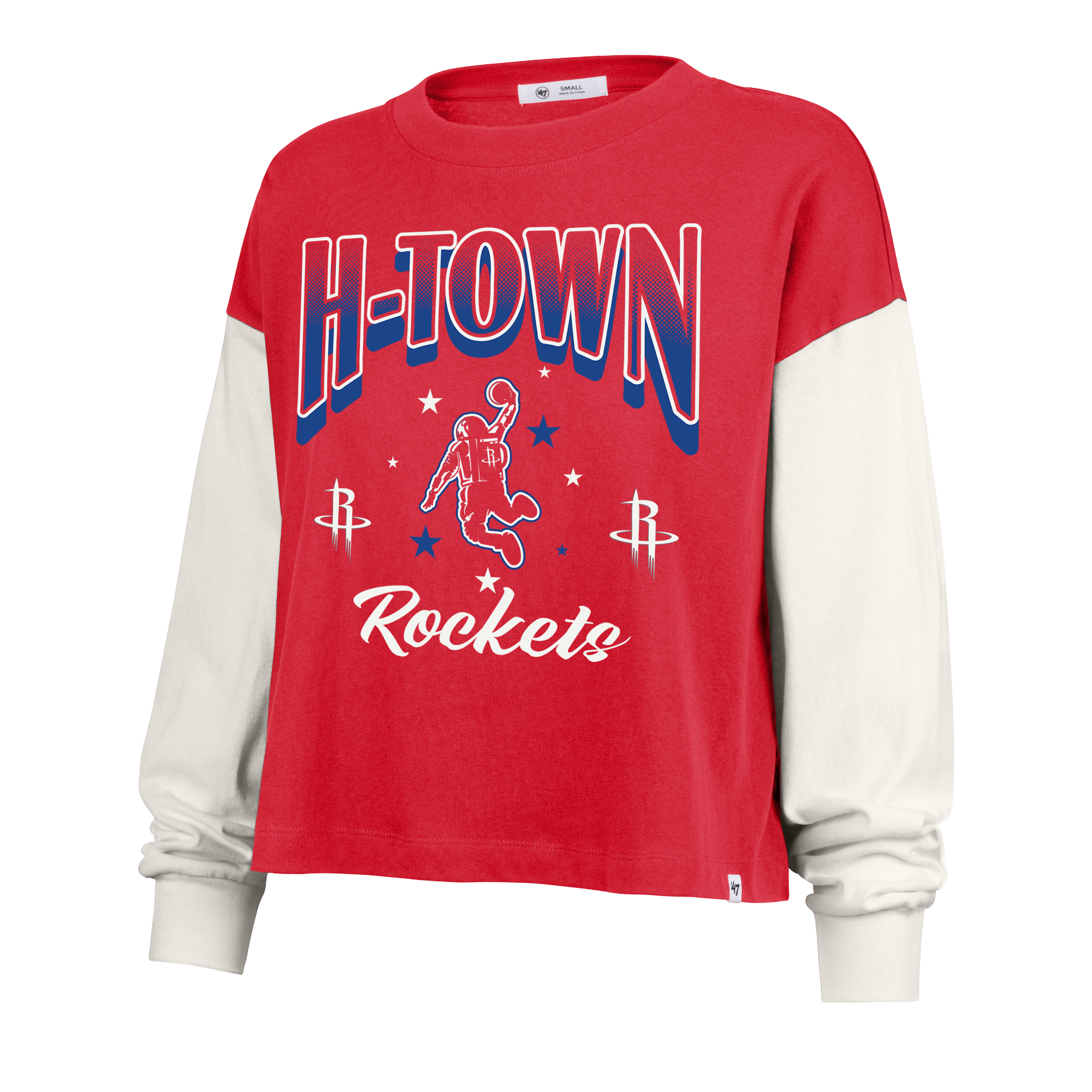 Women's Houston Rockets '47 City Edition Sydney Long-Sleeve T-Shirt