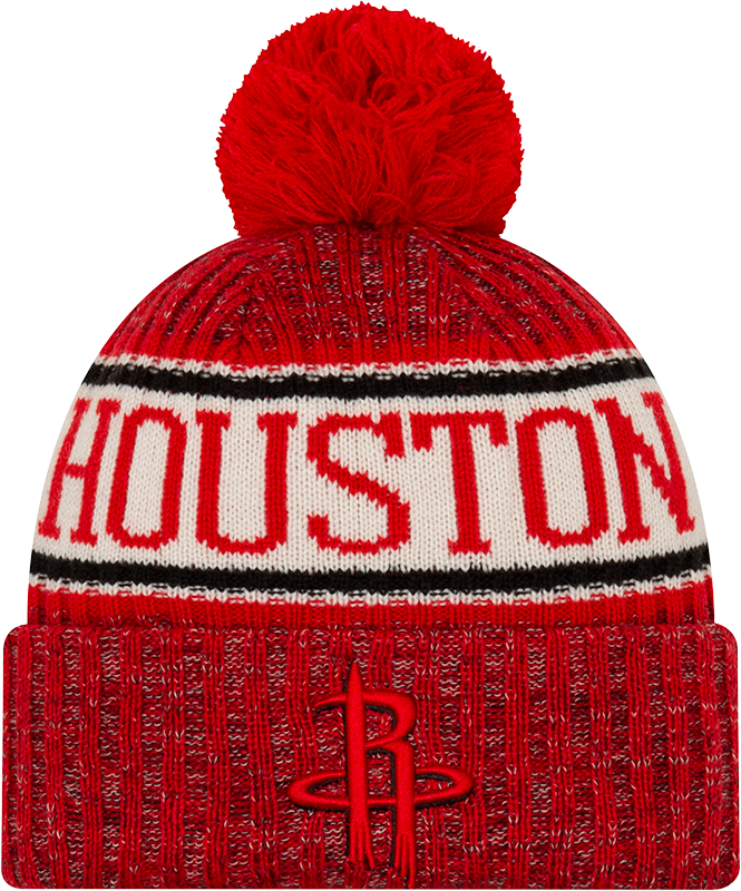 Houston Rockets New Era Pom Knit Beanie