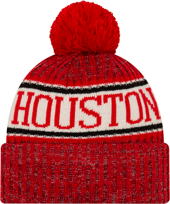 Houston Rockets New Era Pom Knit Beanie