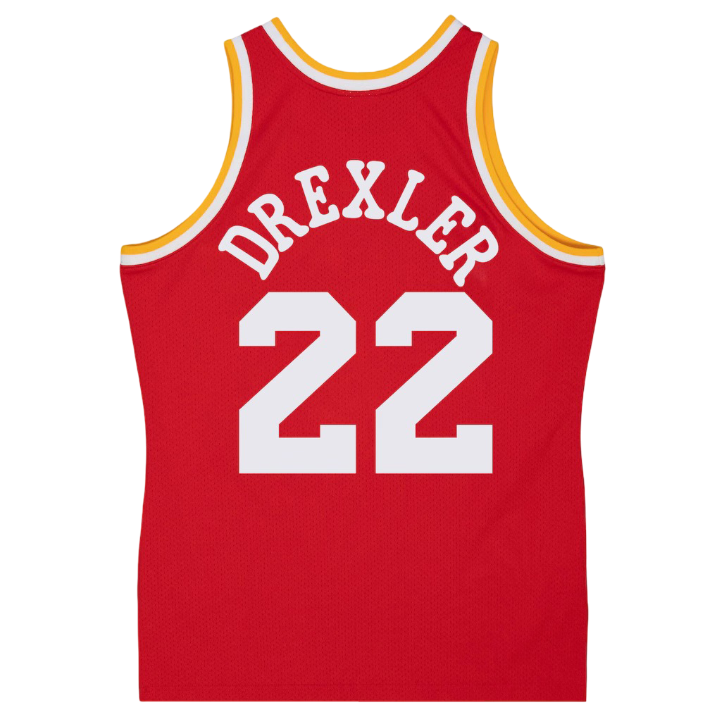 Men's Houston Rockets Mitchell & Ness HWC Clyde Drexler Swingman Jersey