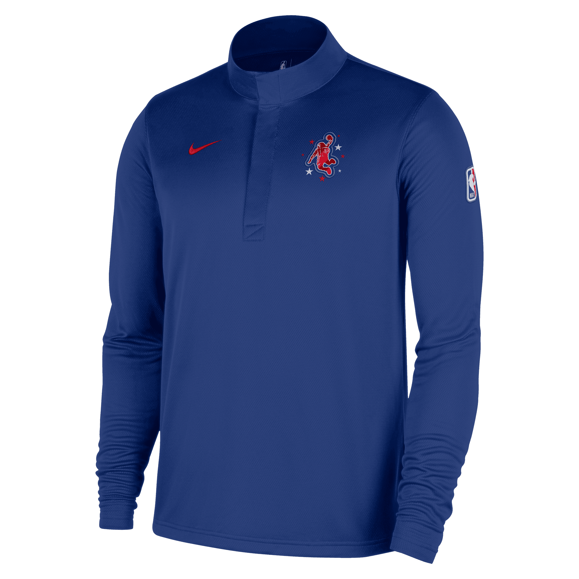 Men's Houston Rockets Nike City Edition Dri-FIT 1/4-Zip Long-Sleeve To