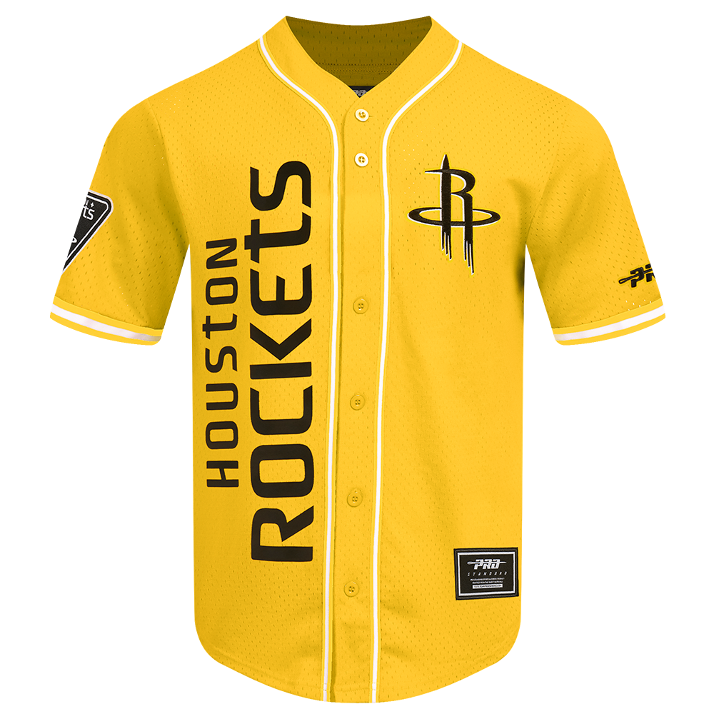 Men's Houston Rockets Pro Standard Baseball Jersey (Yellow)