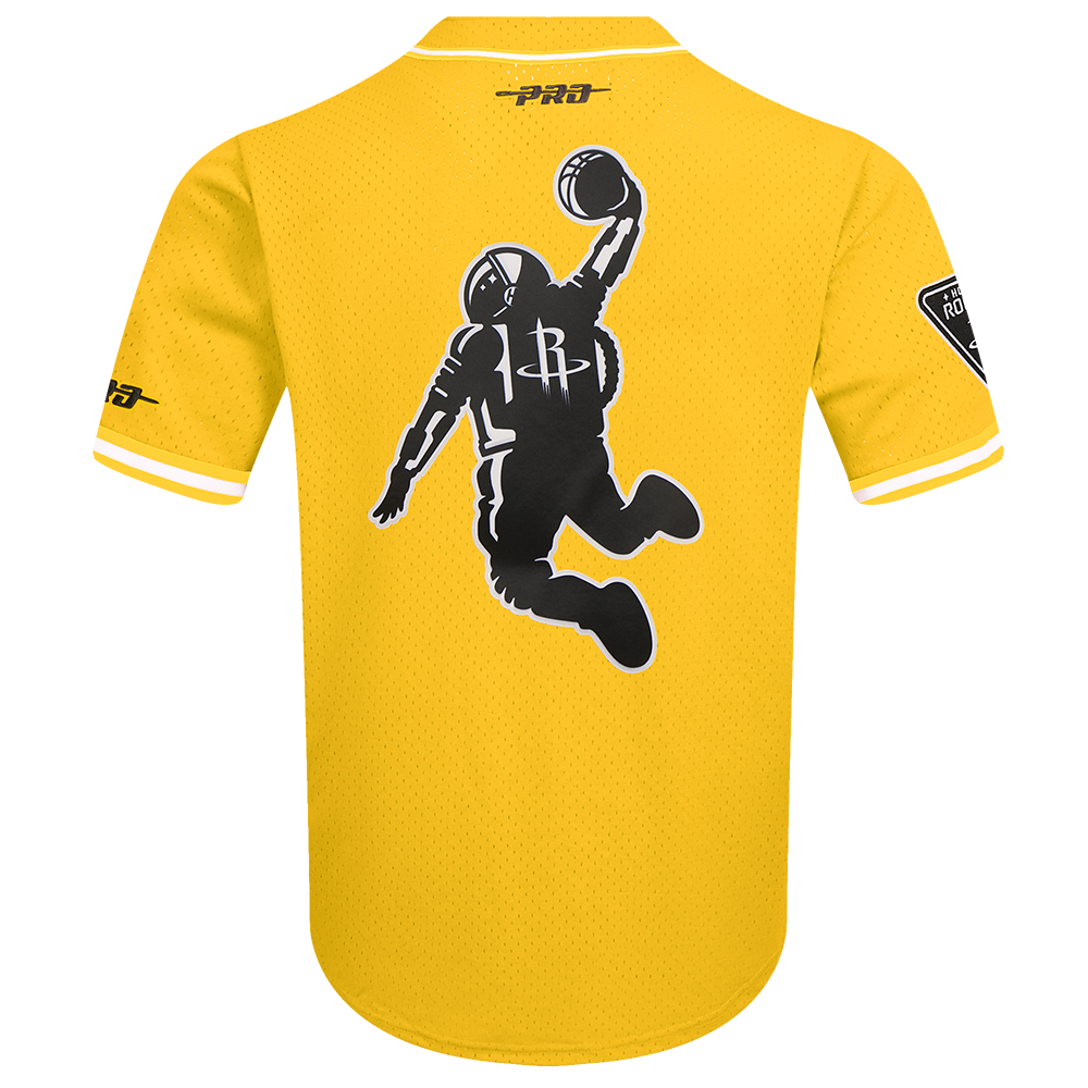 Men's Houston Rockets Pro Standard Baseball Jersey (Yellow)