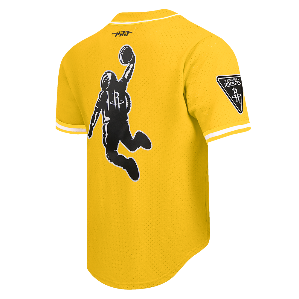 Men's Houston Rockets Pro Standard Baseball Jersey (Yellow)