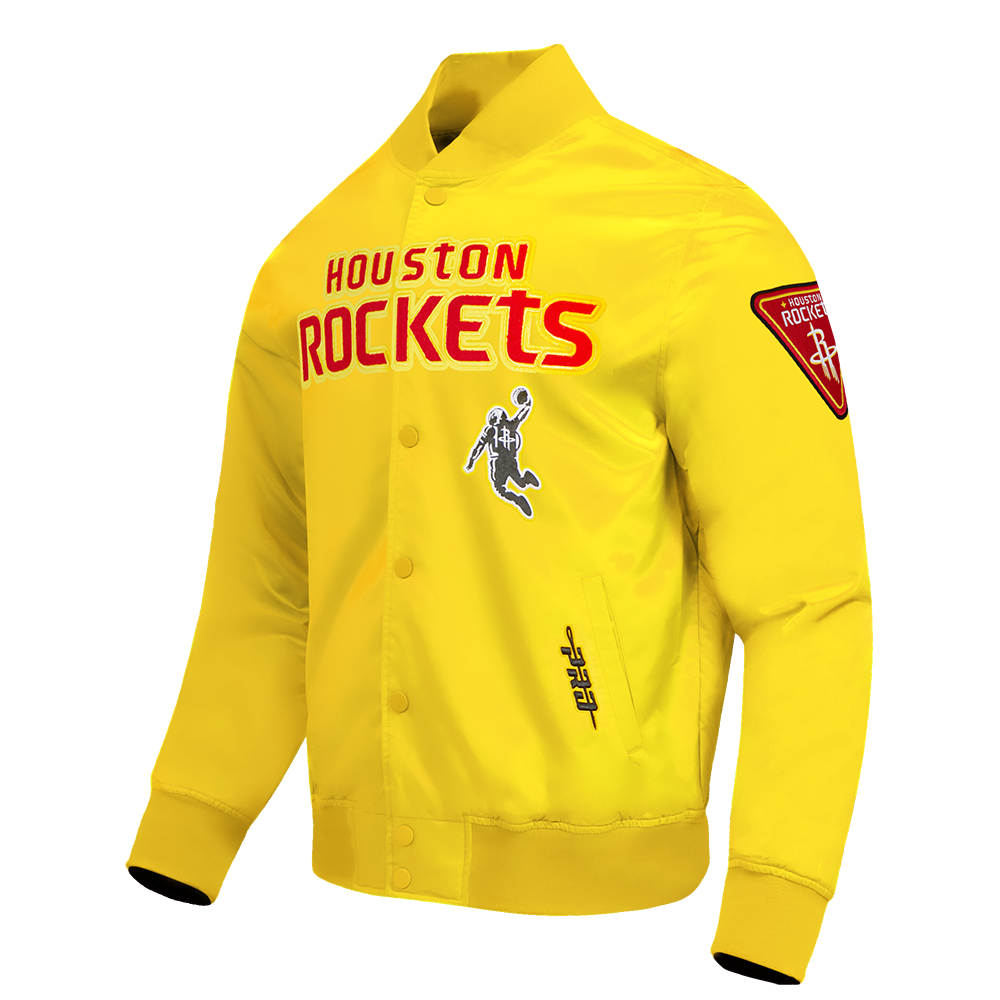 Men's Houston Rockets Pro Standard Satin Jacket (Yellow)