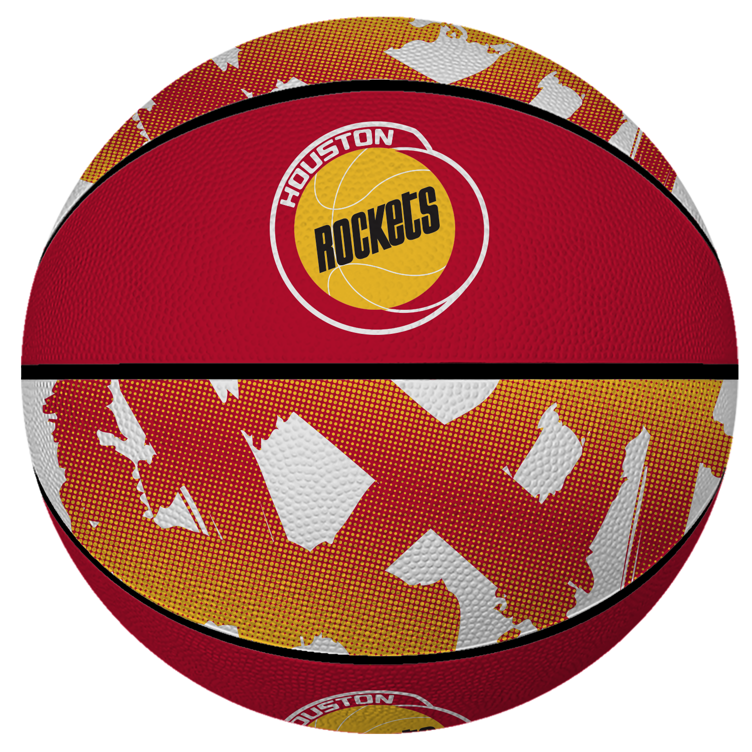Houston Rockets Baden HWC Ombre B3 Basketball