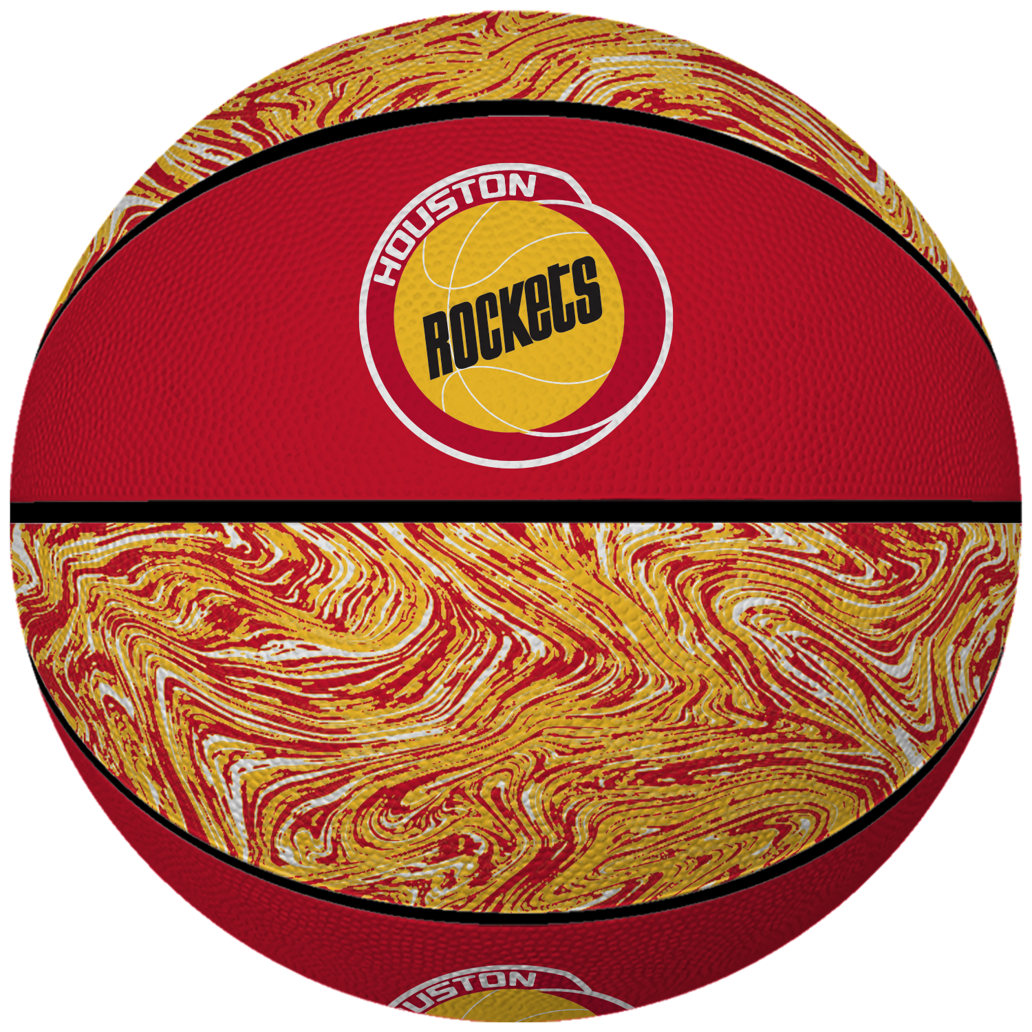 Houston Rockets Baden HWC Swirl B3 Basketball