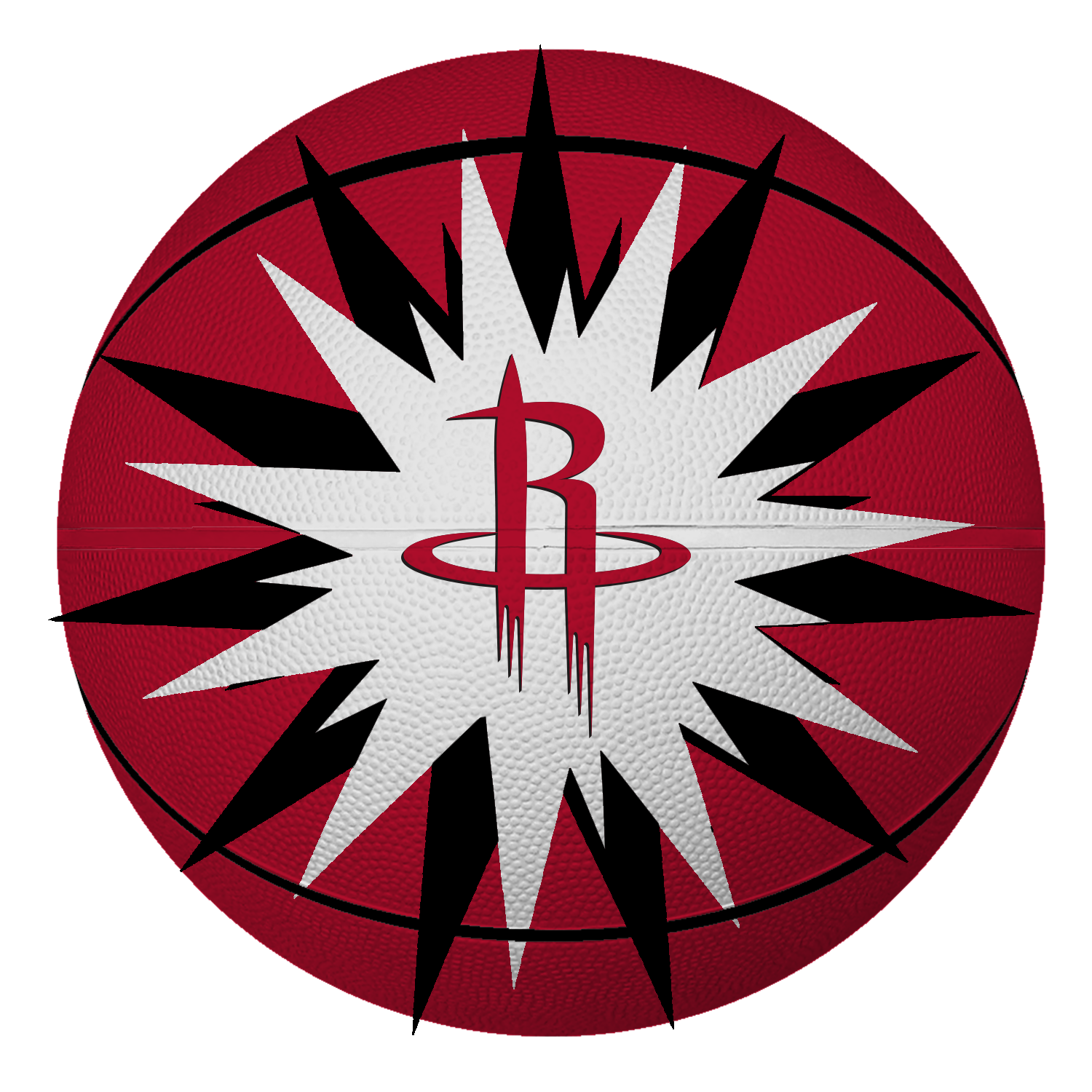 Houston Rockets Baden B7 Burst Basketball