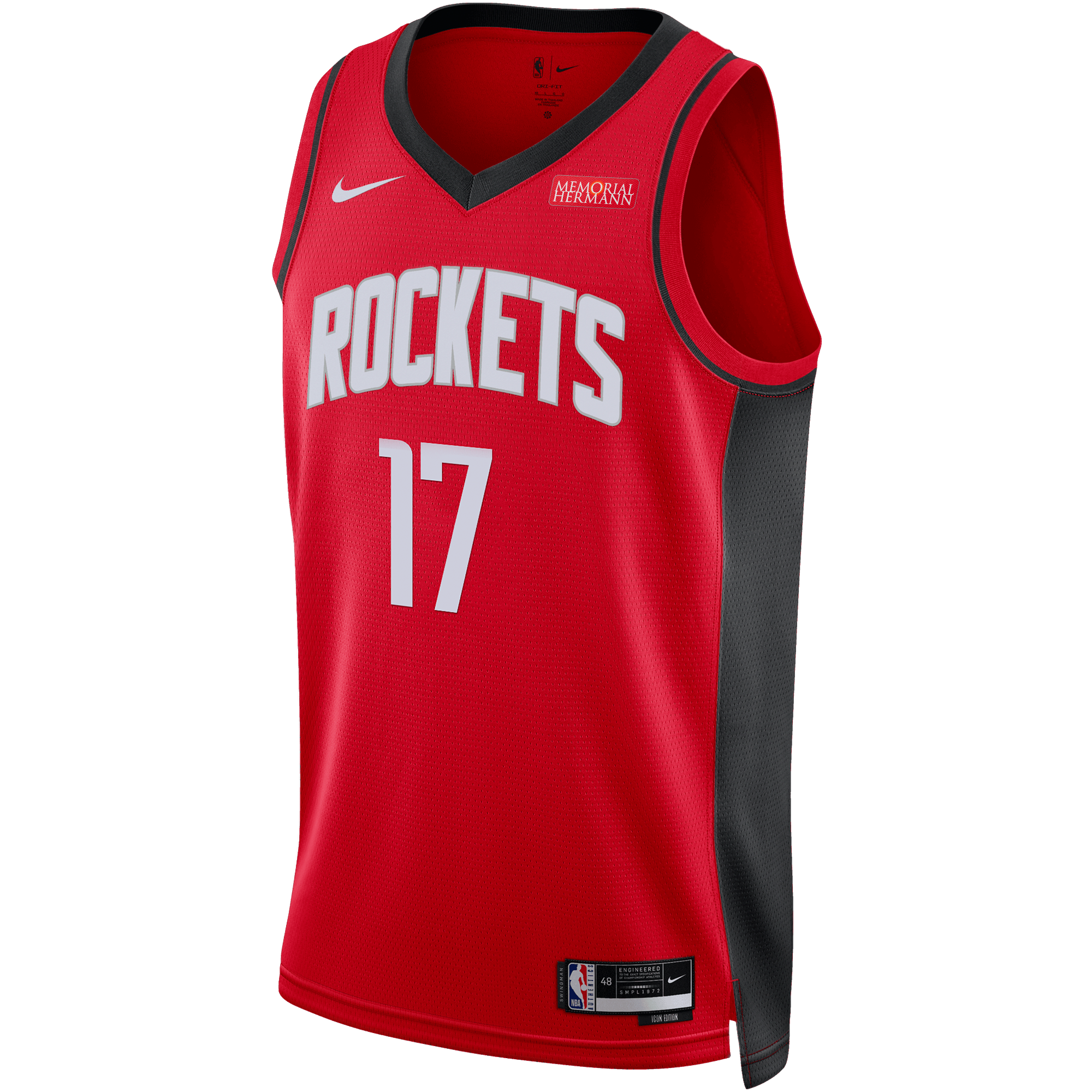 新品 NBA Rockets ゲームシャツ サイズXL Men's Houston Rockets Nike Tari Eason Icon Edition Swingman Jersey