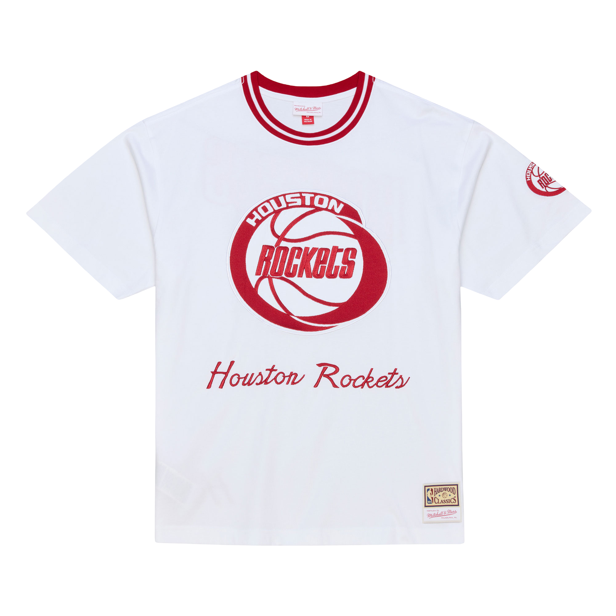 Men's Houston Rockets Mitchell & Ness Artic White T-Shirt