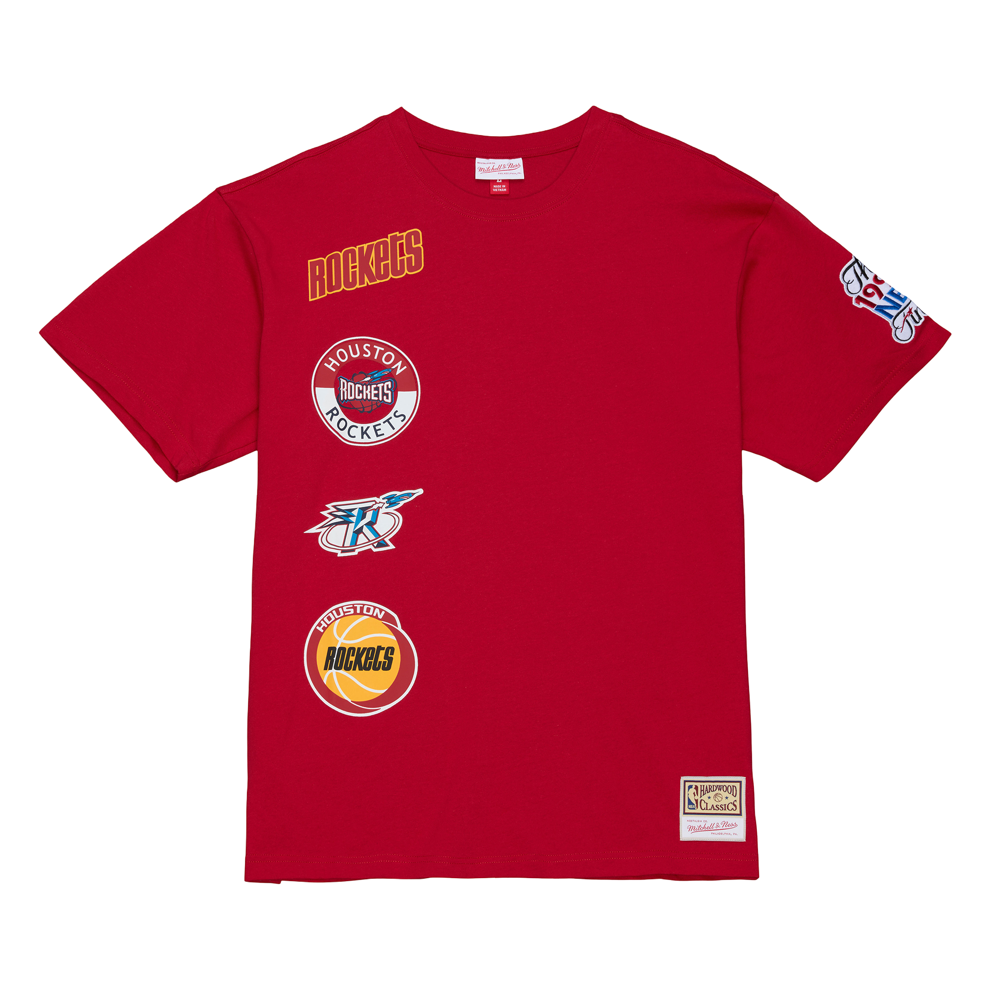 Men's Houston Rockets Mitchell & Ness HWC Double Clutch T-Shirt