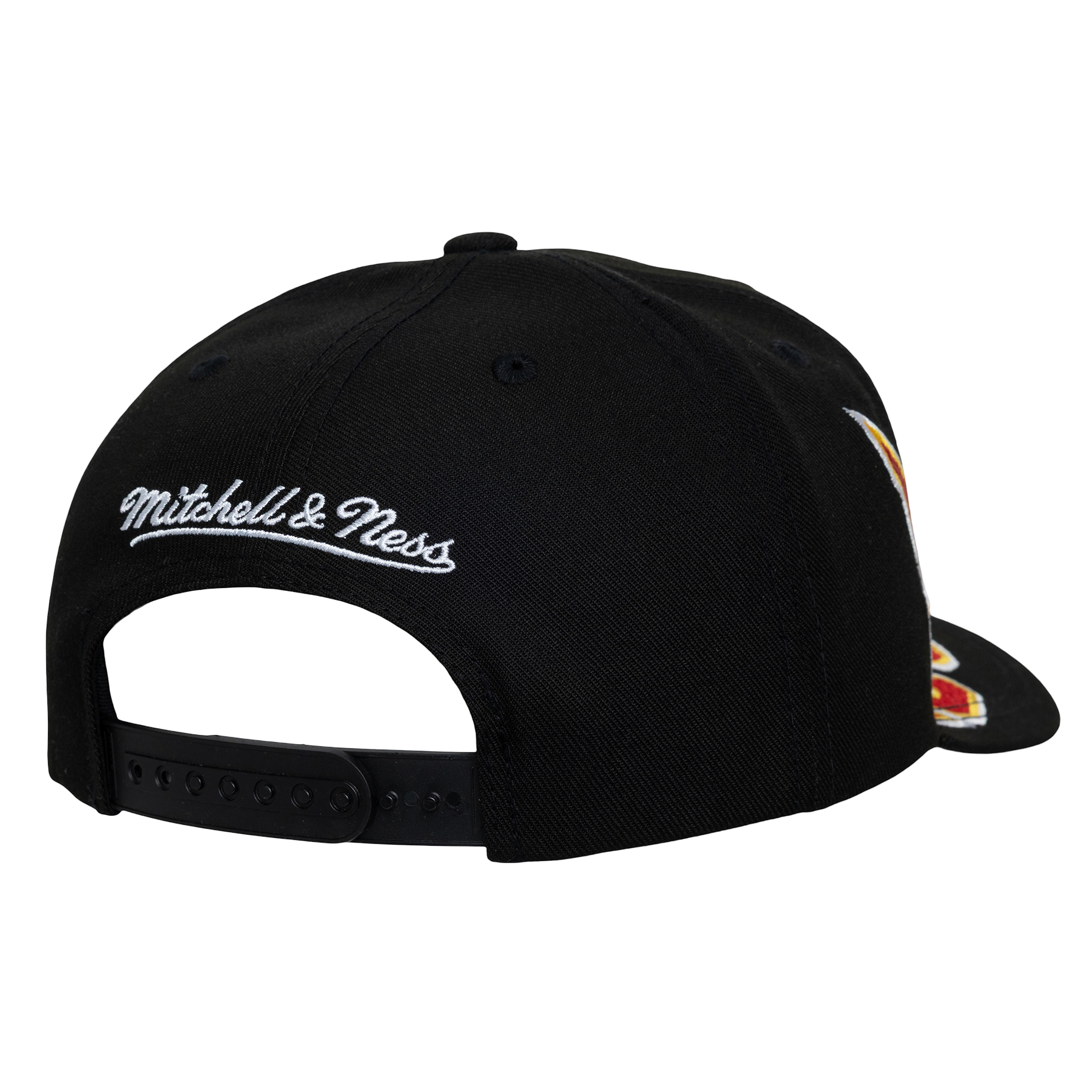 Men's Houston Rockets Mitchell & Ness HWC Black Over Under Adjustable Cap