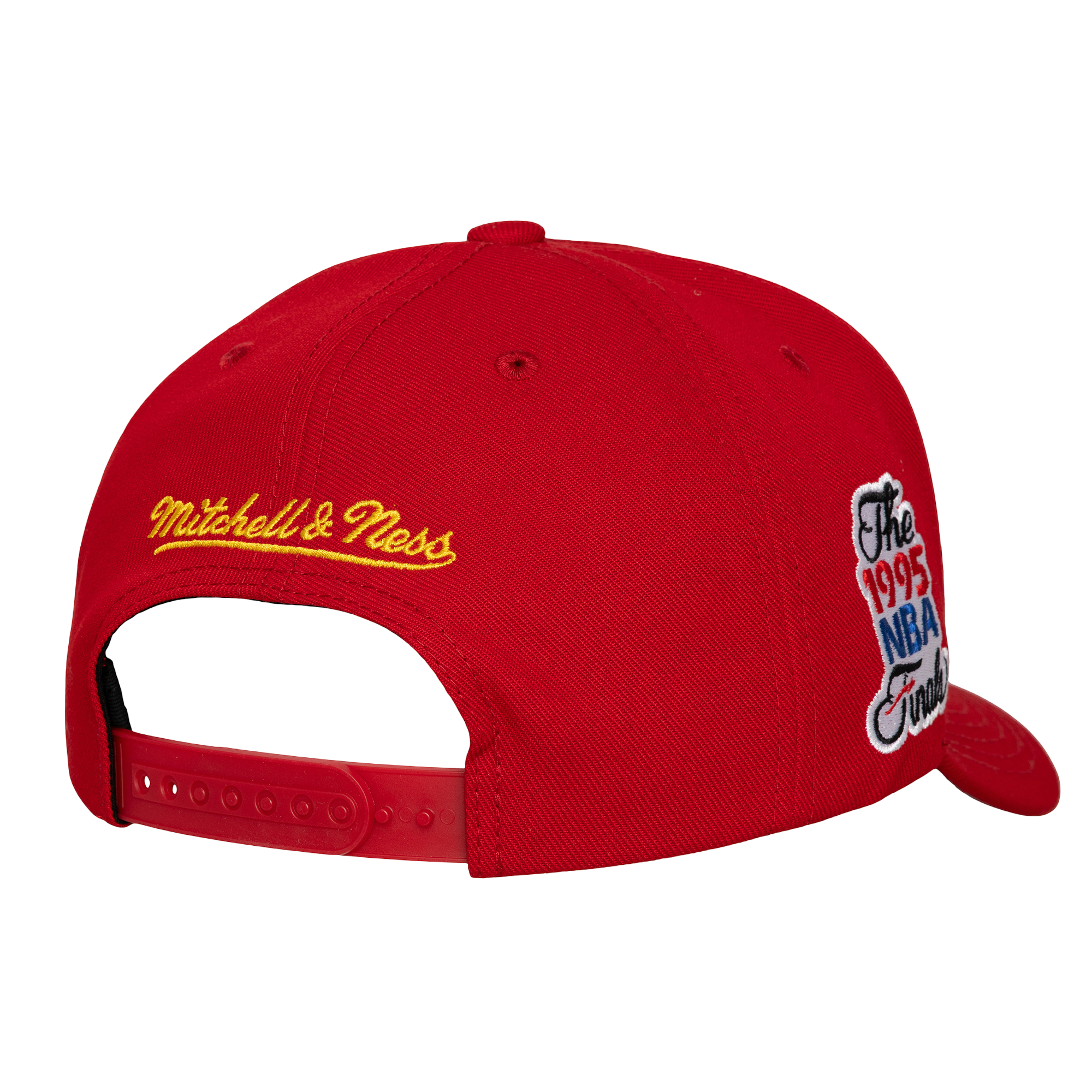 Men's Houston Rockets Mitchell & Ness Red Double Clutch Adjustable Cap