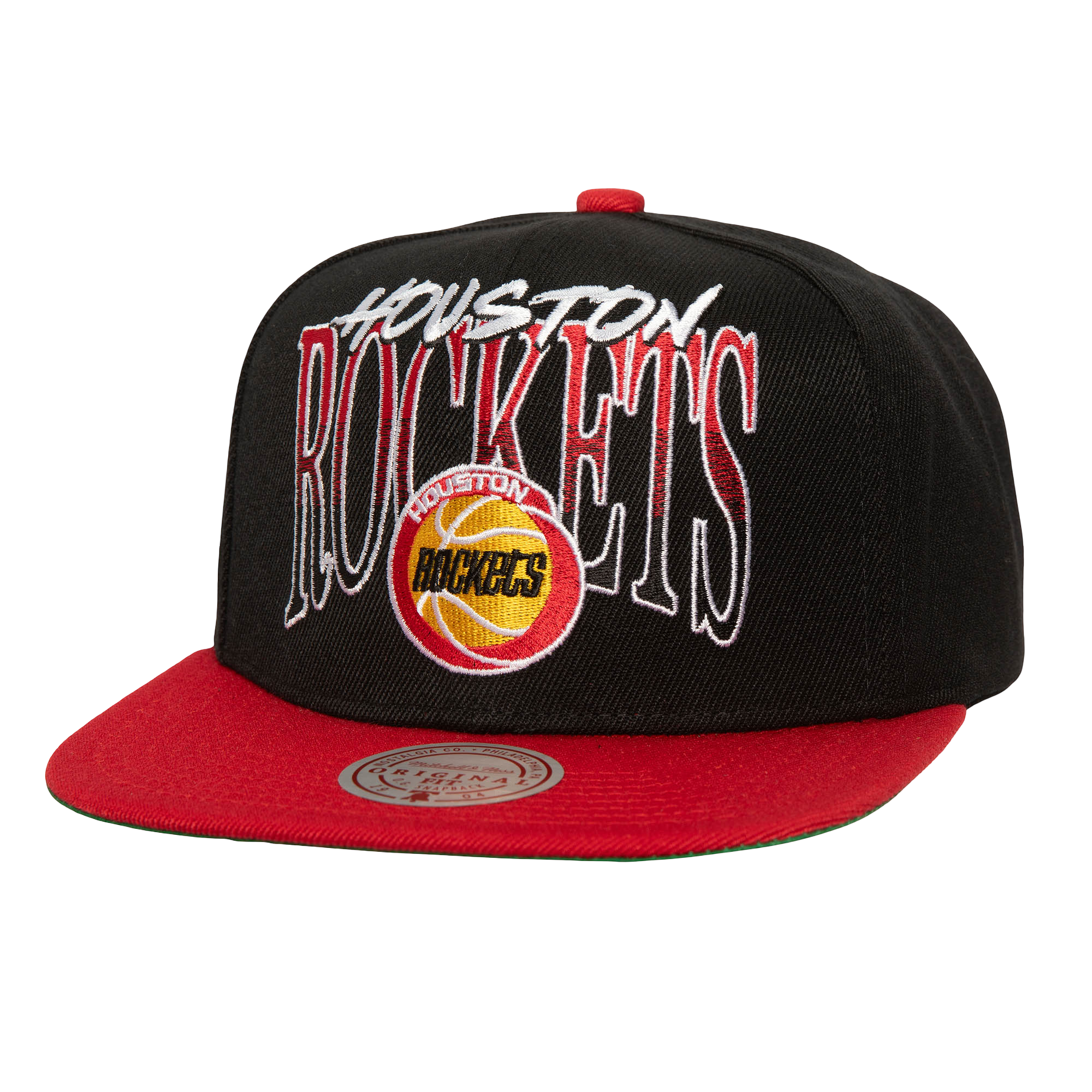 Men's Houston Rockets Mitchell & Ness HWC Rise Up Adjustable Cap