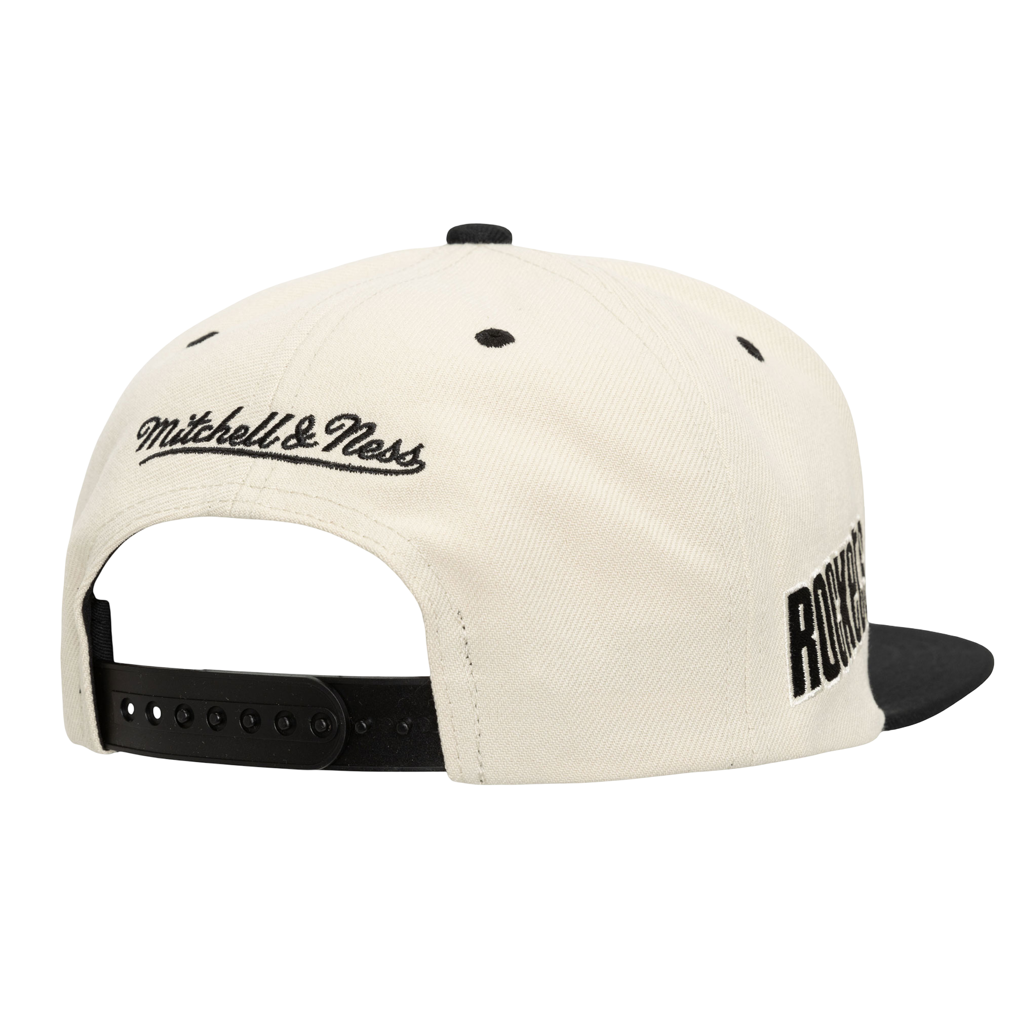 Men's Houston Rockets Mitchell & Ness HWC Cream Adjustable Cap