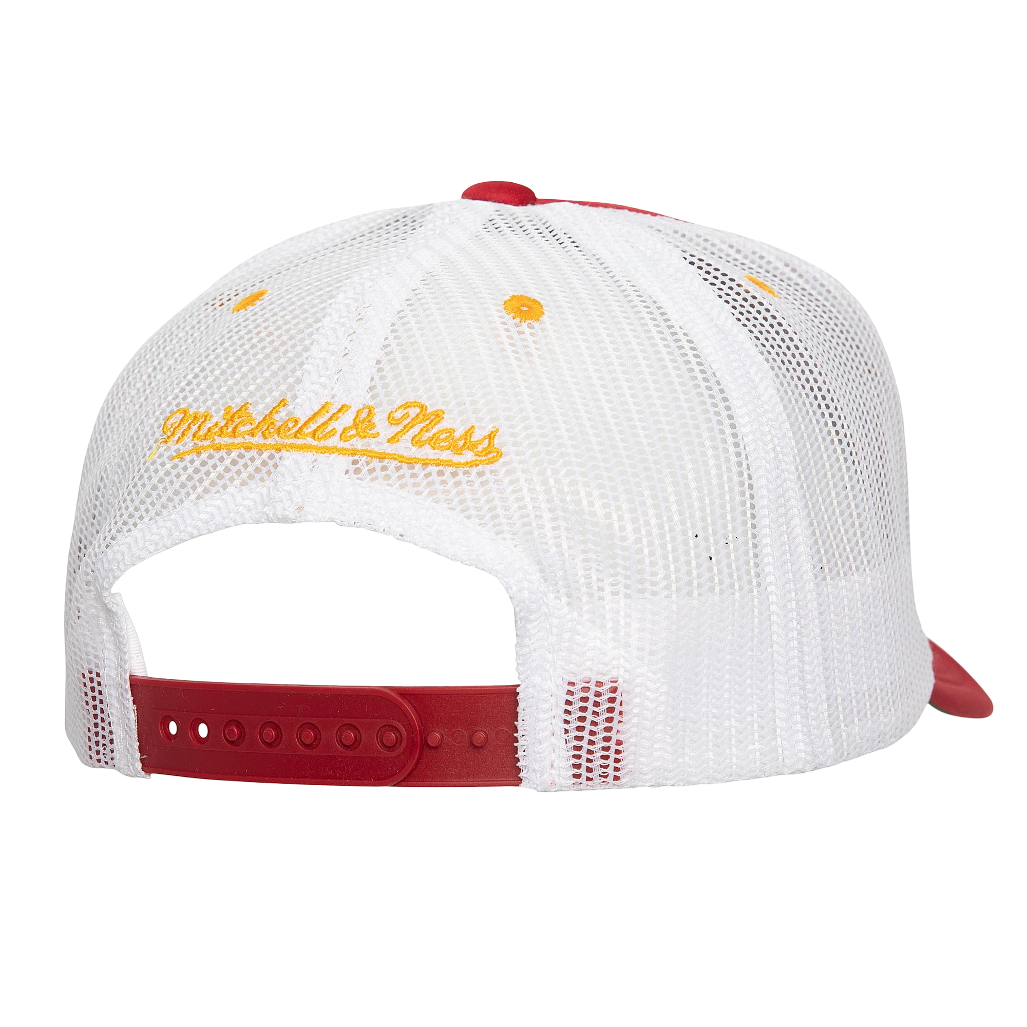 Men's Houston Rockets Mitchell & Ness HWC Sideline Trucker Adjustable Cap