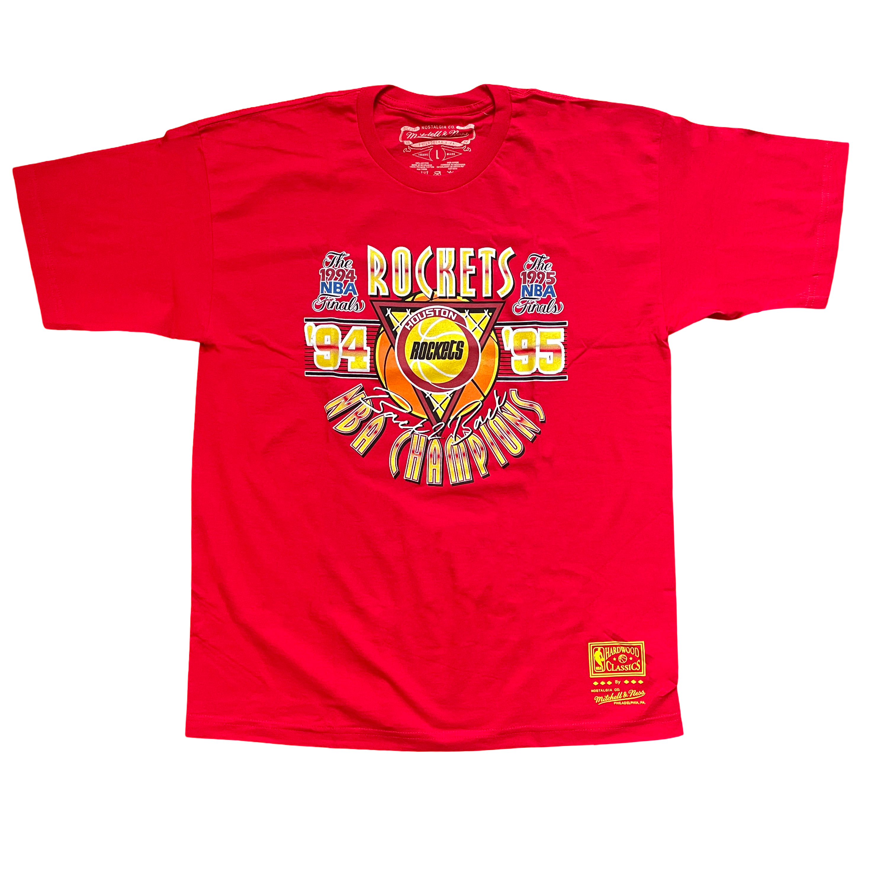 Men's Houston Rockets Mitchell & Ness HWC Back At It T-Shirt