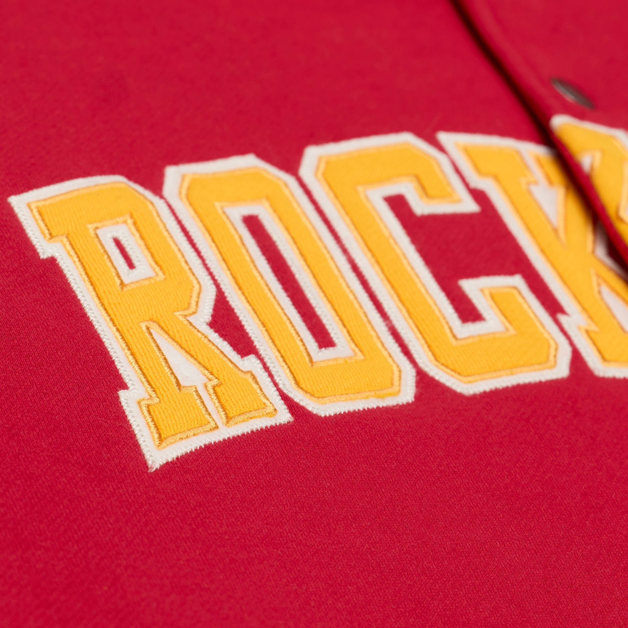 Men's Houston Rockets Mitchell & Ness HWC Courtside Fleece Jacket
