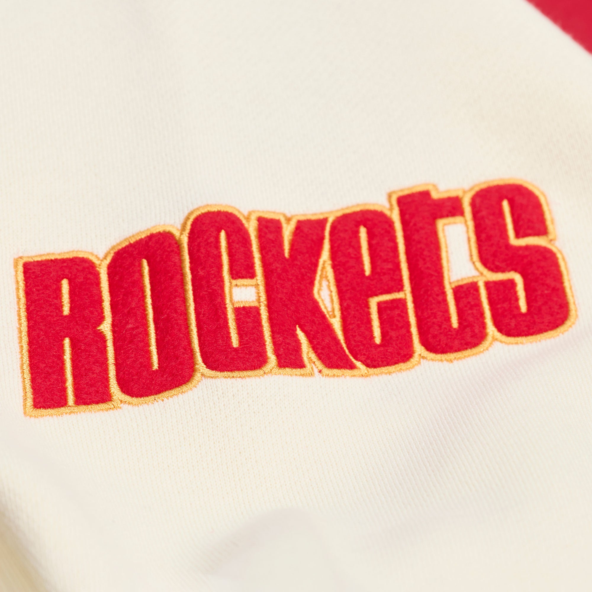 Men's Houston Rockets Mitchell & Ness HWC Courtside Fleece Jacket