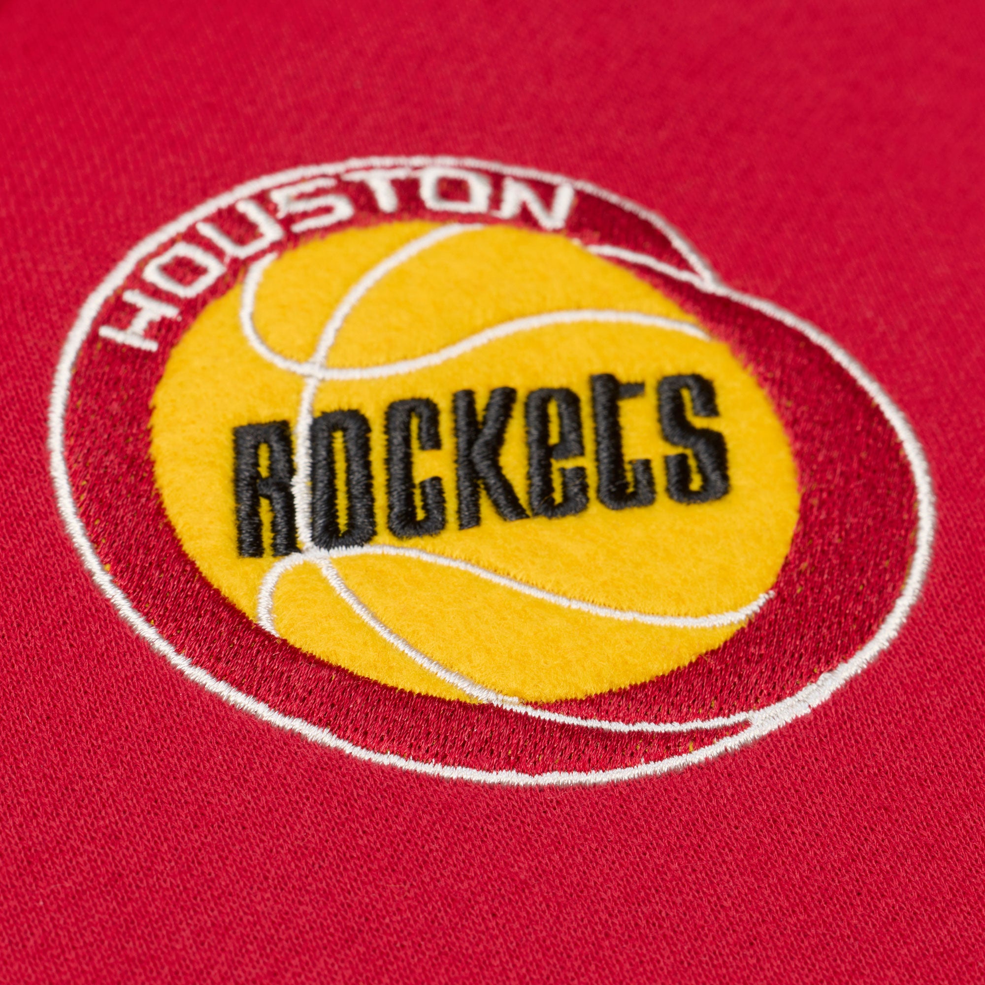 Men's Houston Rockets Mitchell & Ness HWC Courtside Fleece Jacket
