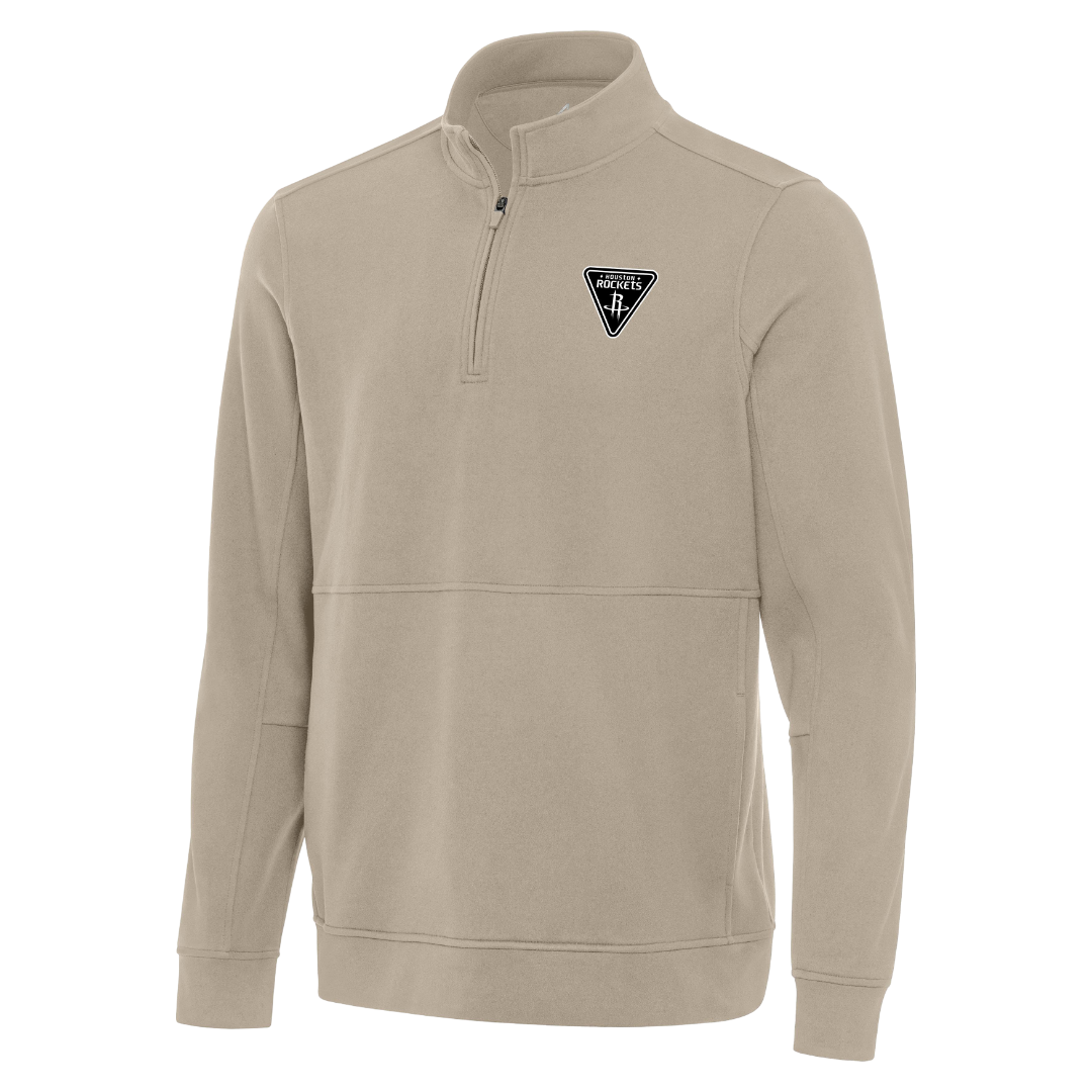 Men's Houston Rockets Antigua Mission Patch Echelon 1/4 Zip Pullover J