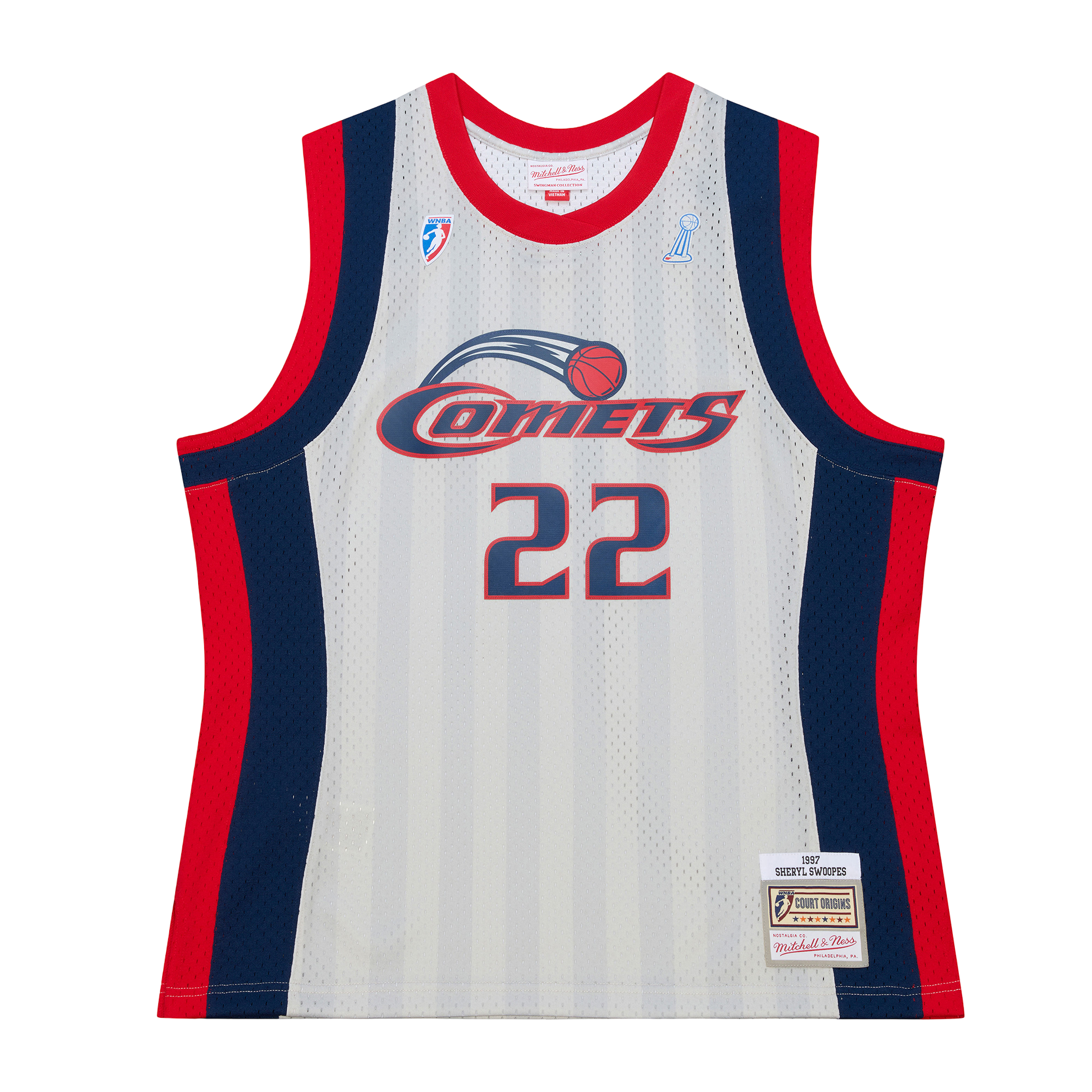 Houston Comets Mitchell & Ness HWC Sheryl Swoopes 1997 Swingman Jersey