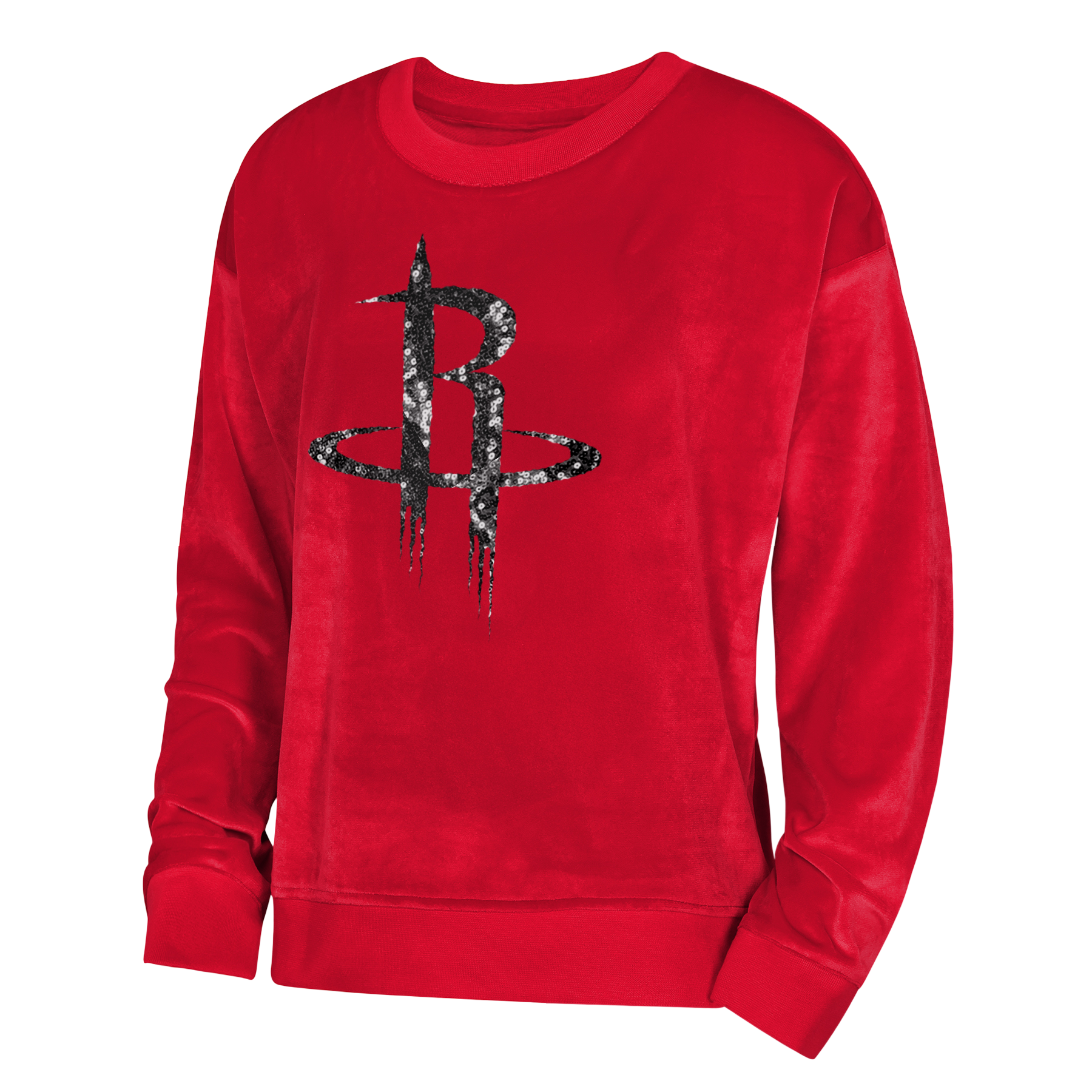 Youth Girl's Houston Rockets Outerstuff Step Back Crewneck Sweatshirt