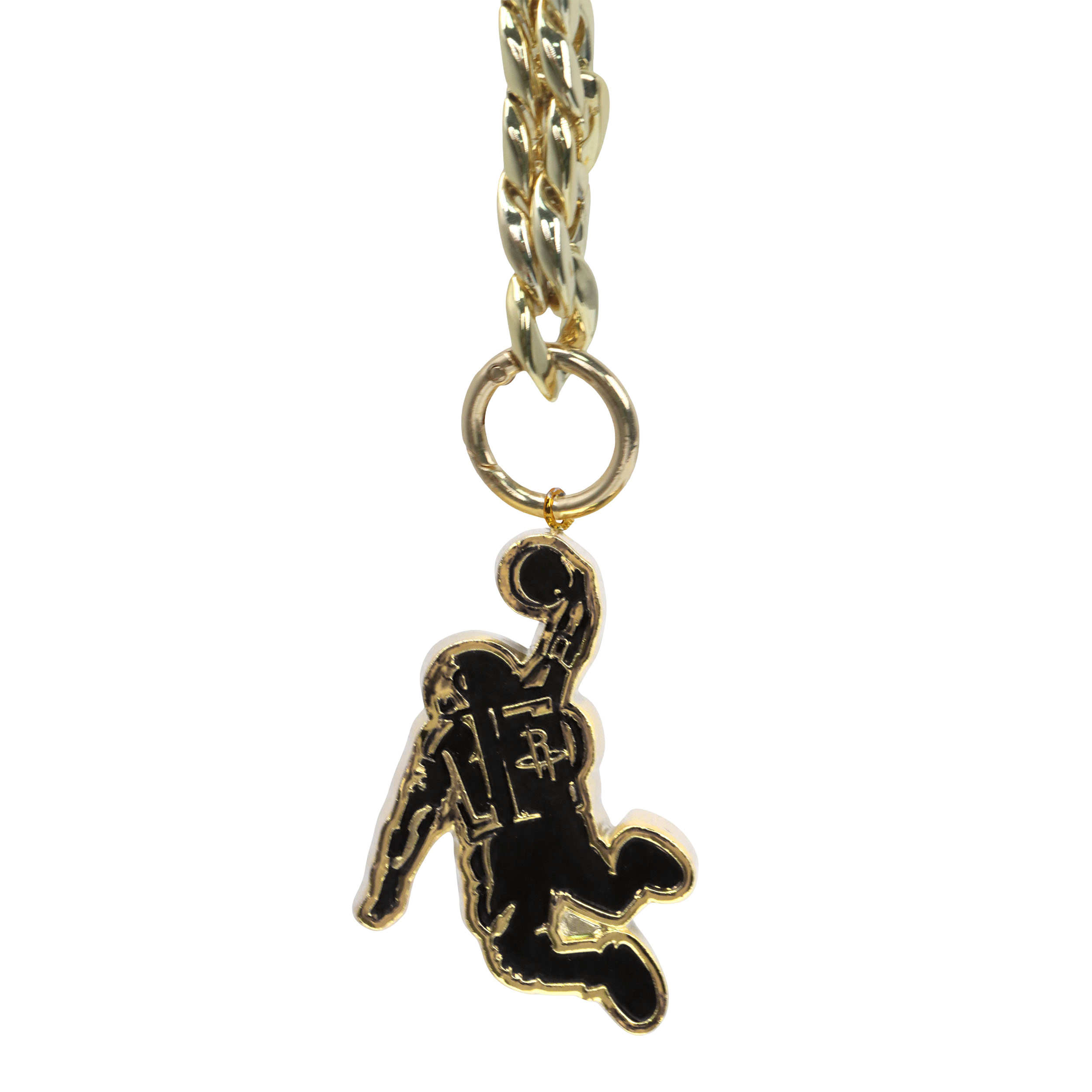 Houston Rockets FoCo City Edition Oversized Dunkstronaut Gold Chain