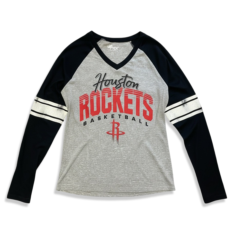 Women's Houston Rockets G-III Long-Sleeve Raglan T-Shirt