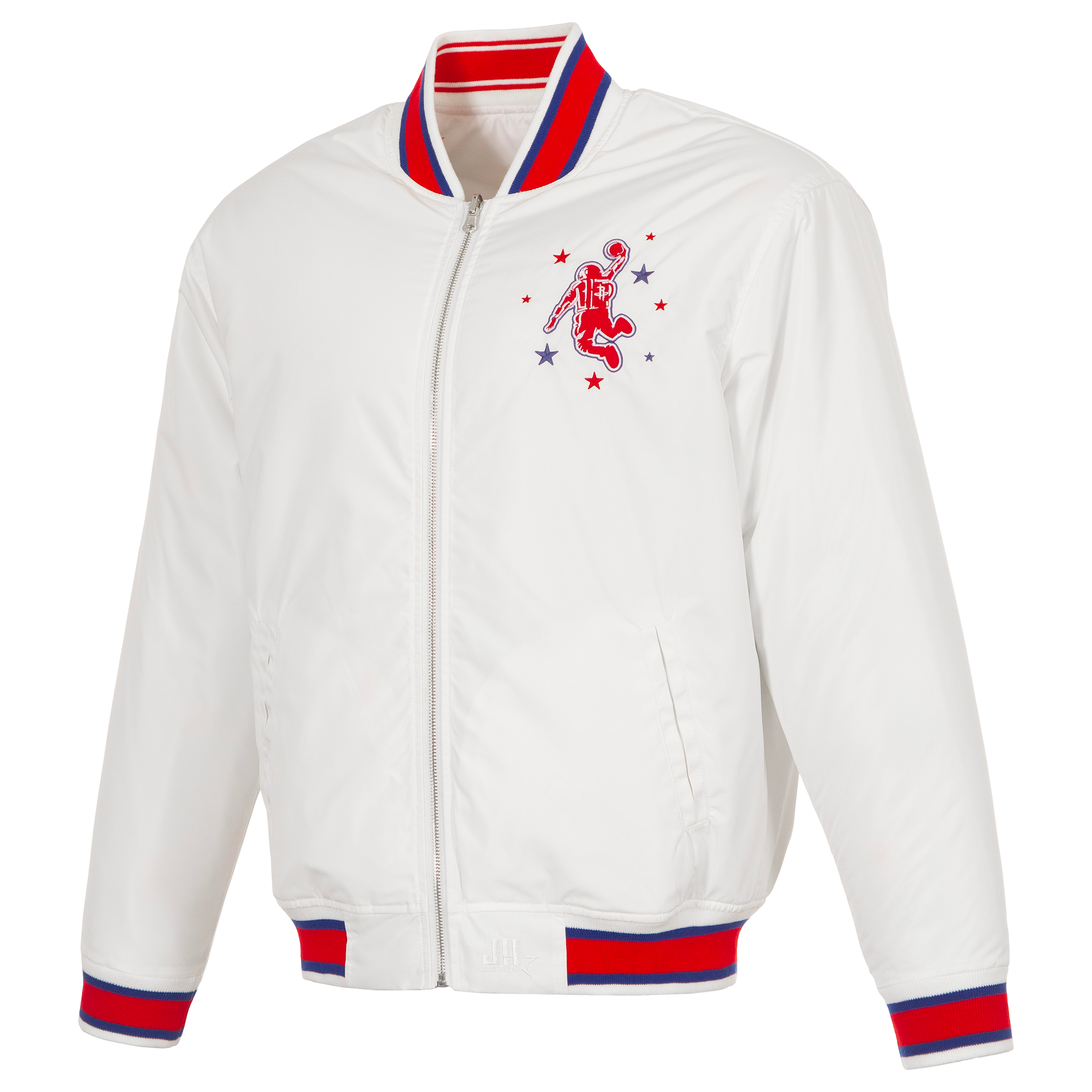 Men's Houston Rockets JH Design City Edition Reversible Bomber Jacket