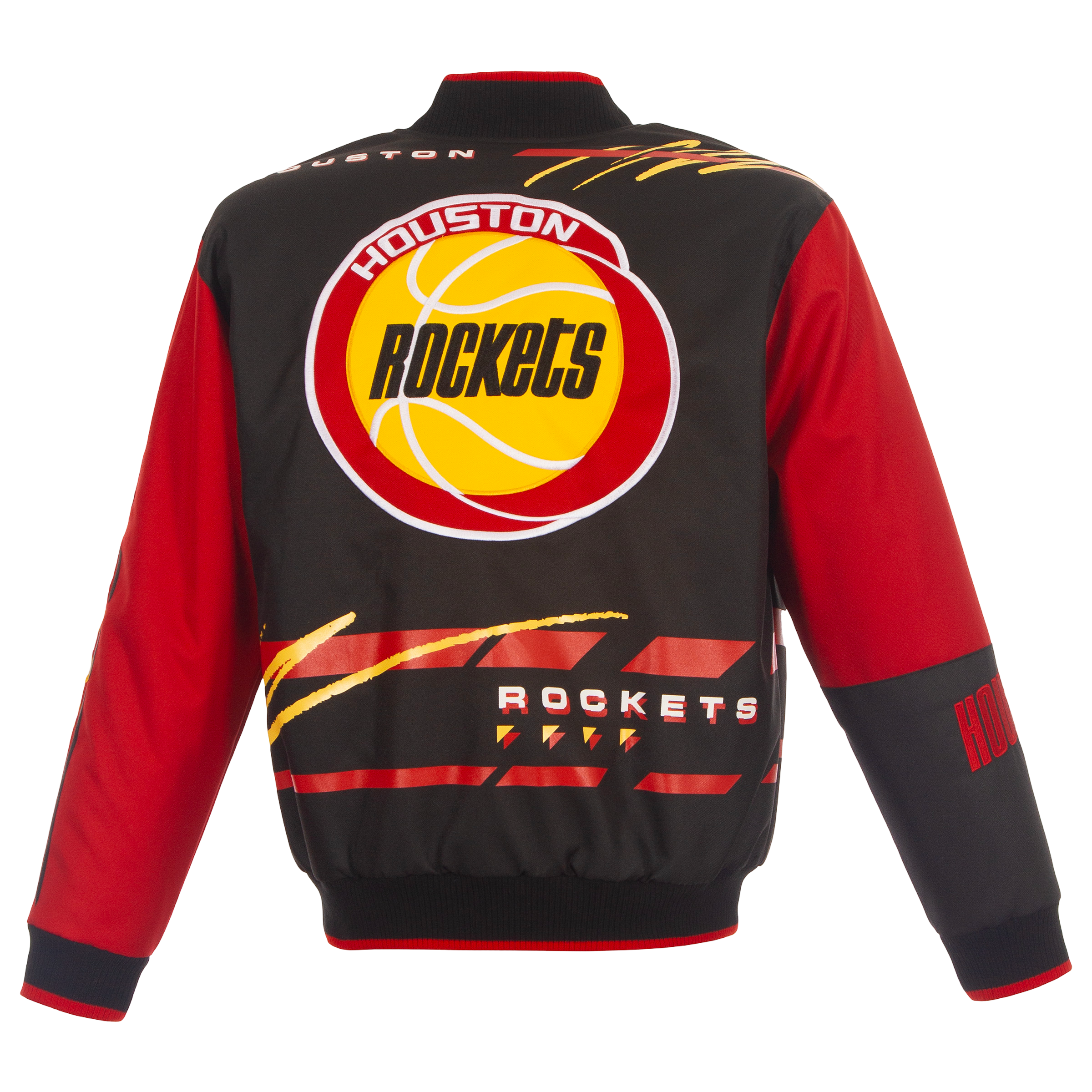 Men's Houston Rockets JH Design HWC Red Racer Bomber Jacket
