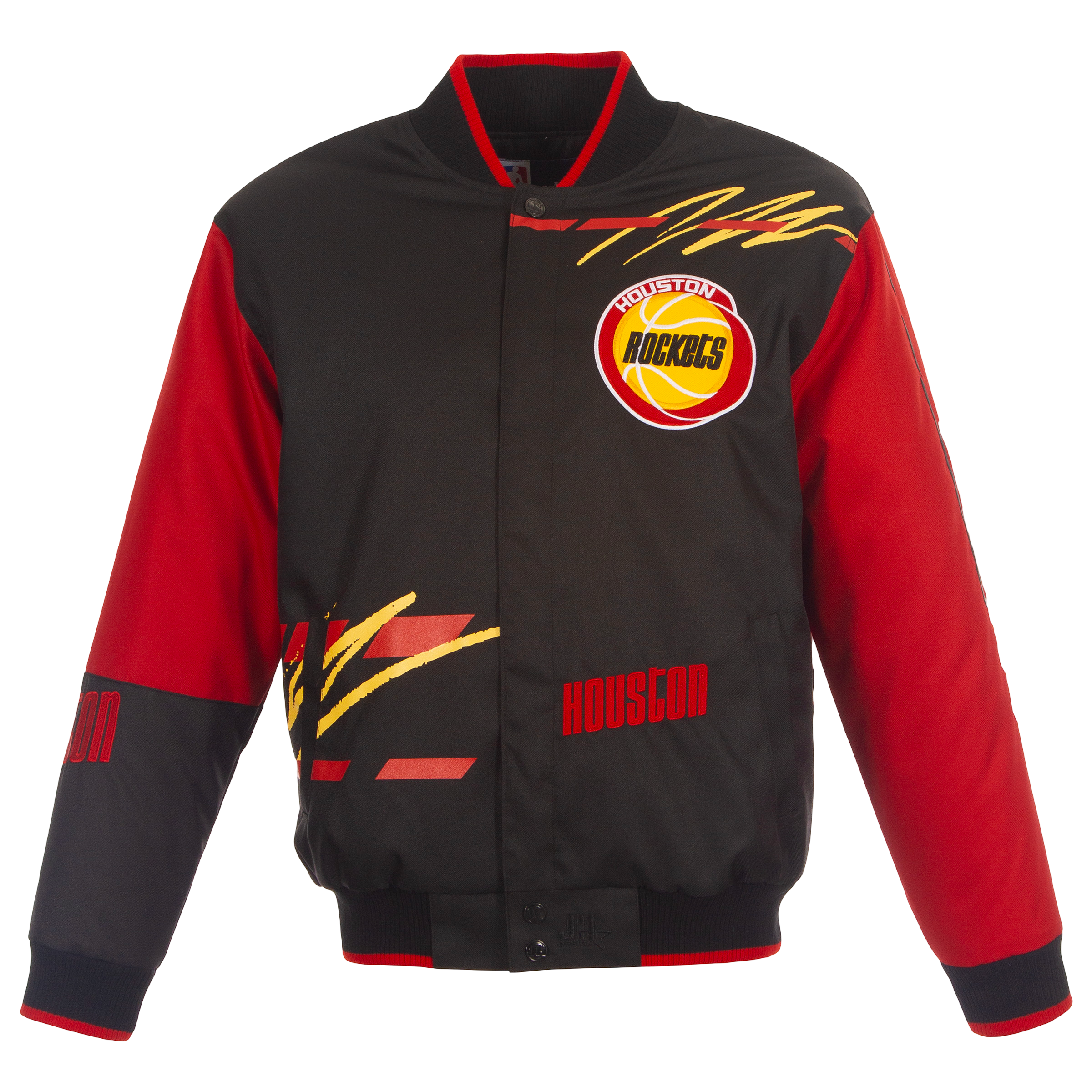 Men's Houston Rockets JH Design HWC Red Racer Bomber Jacket