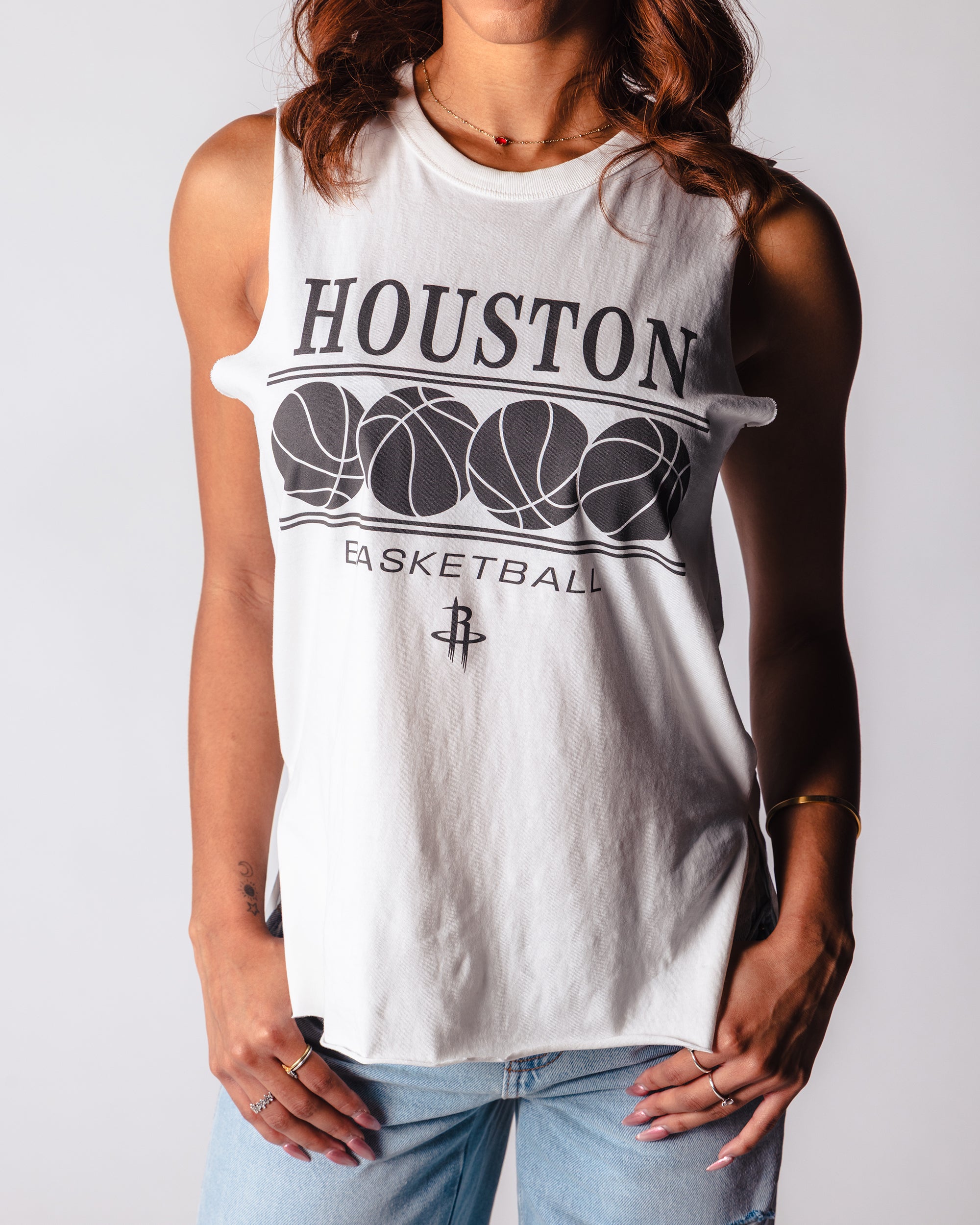 Women's Houston Rockets Sportiqe Basketball Club Janie Tank Top