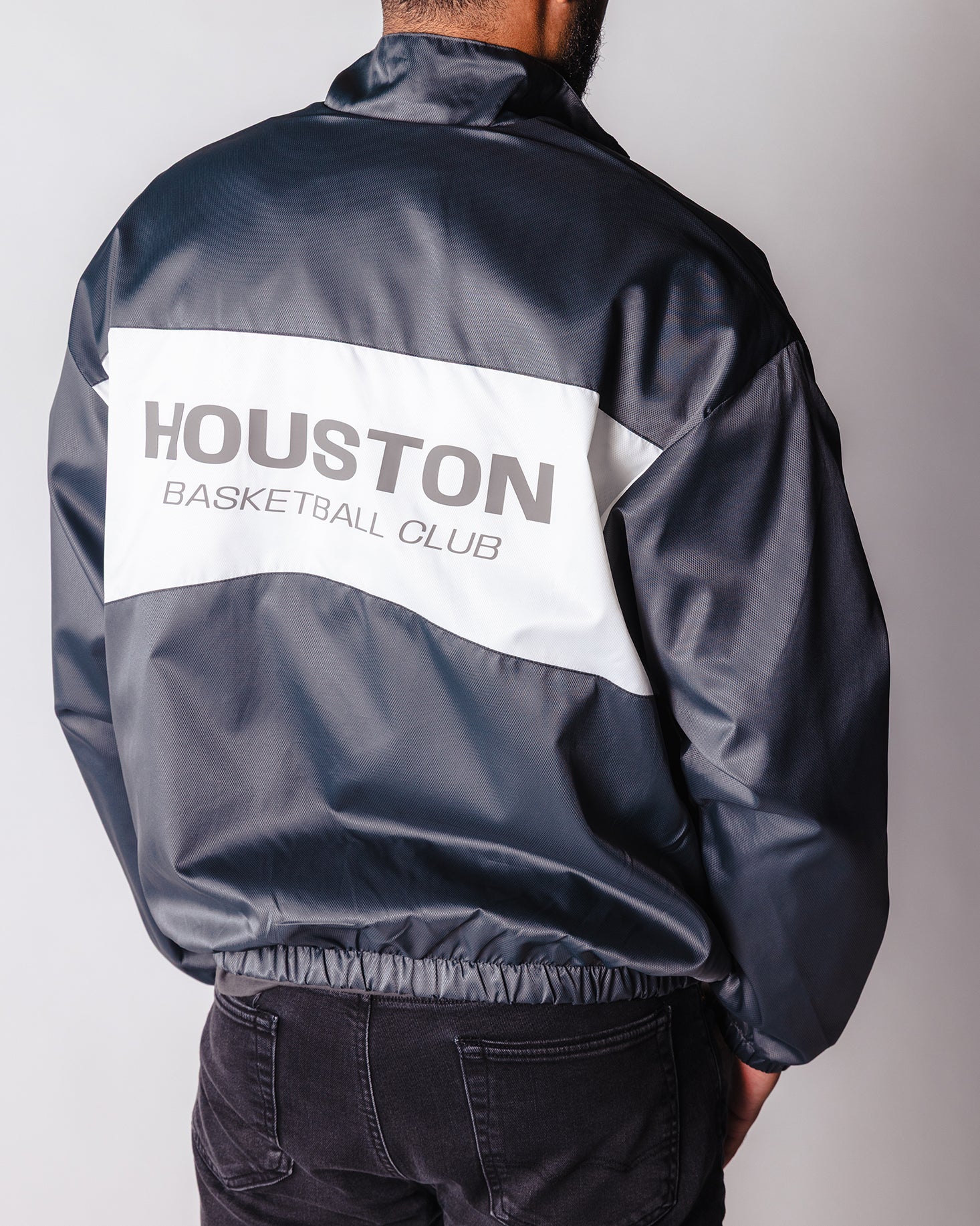 Men's Houston Rockets Sportiqe Basketball Club Track Jacet