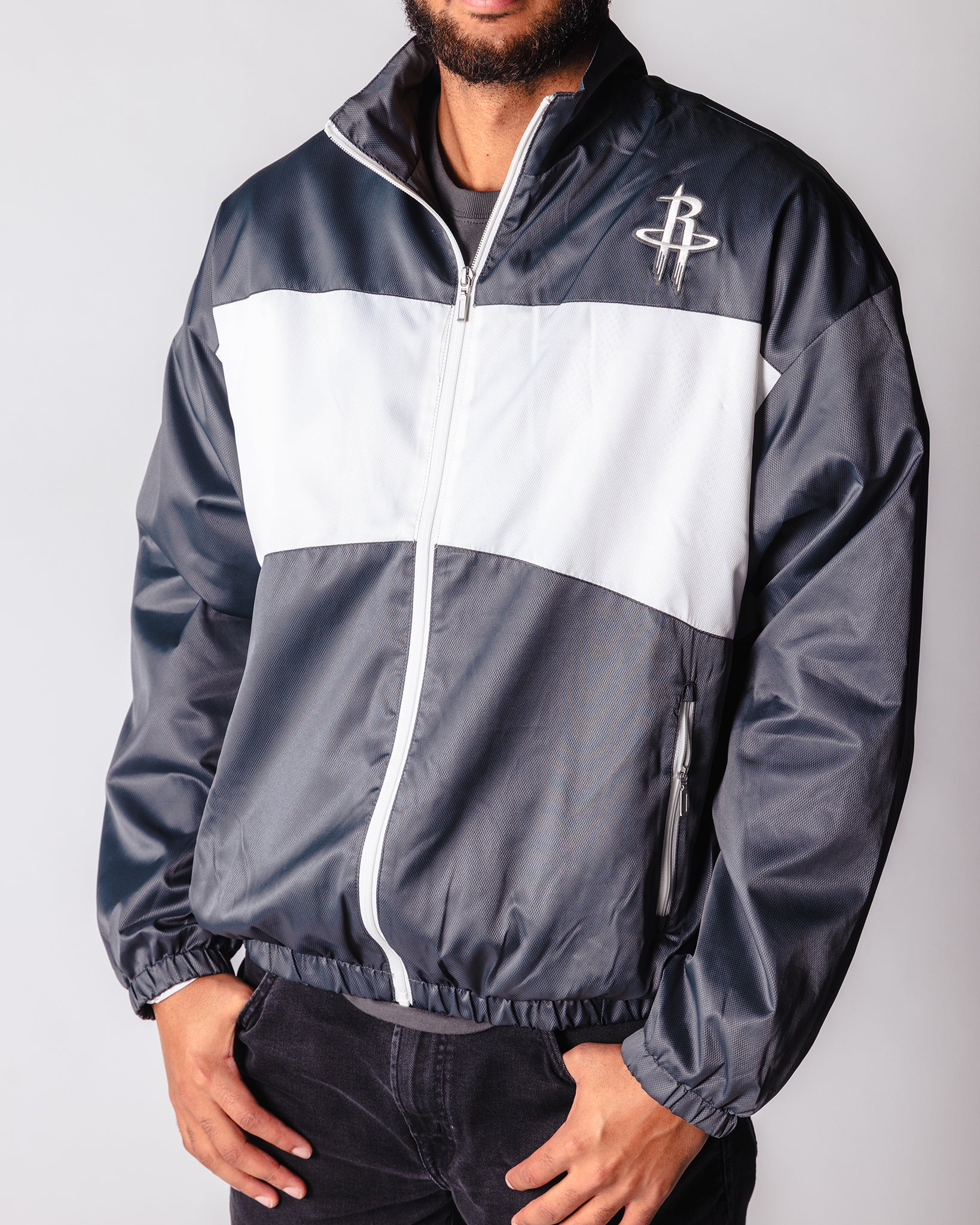 Men's Houston Rockets Sportiqe Basketball Club Track Jacet