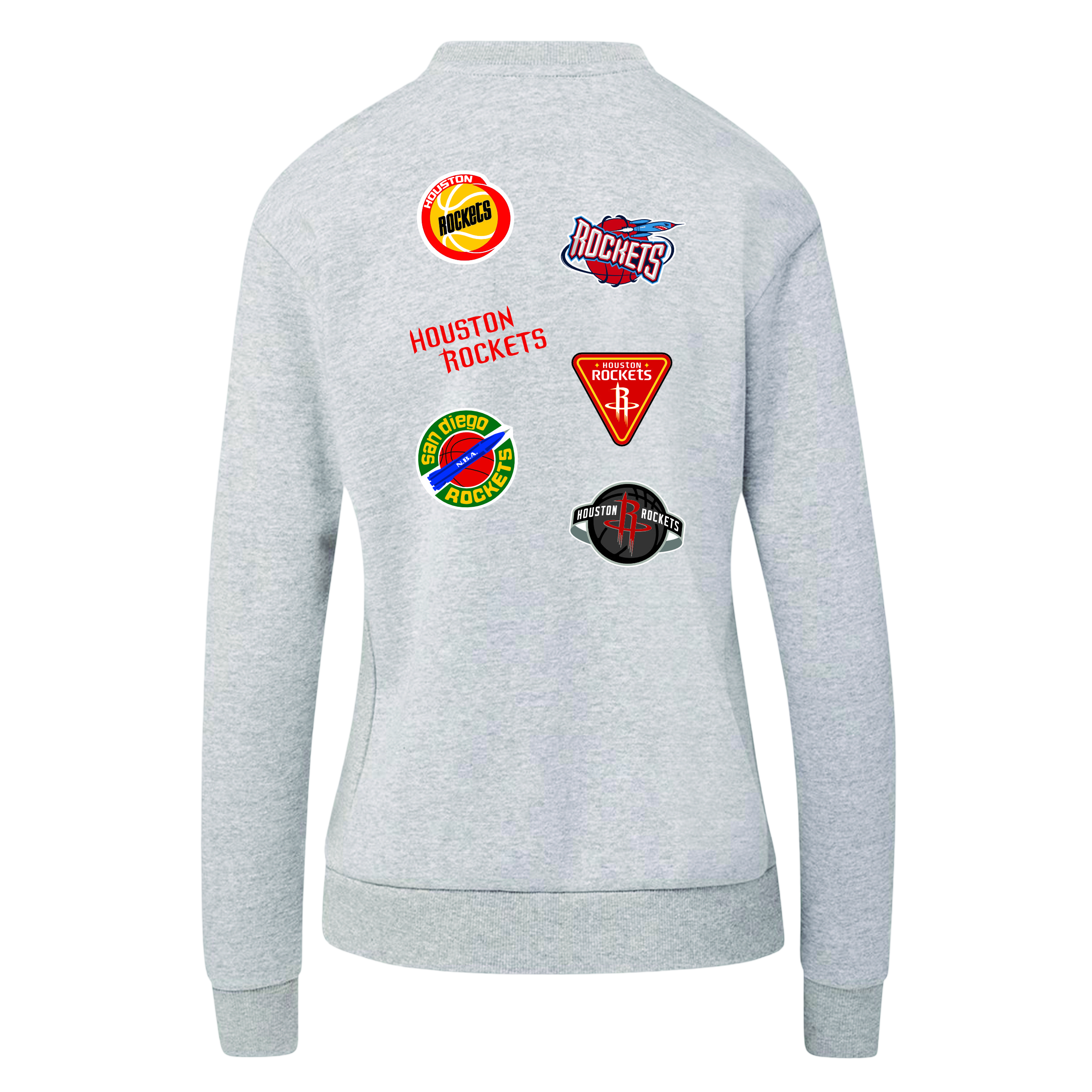 Women's Houston Rockets History of Logos Sweatshirt