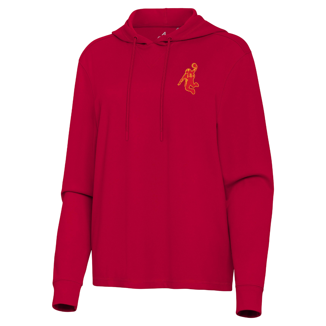 Women's Houston Rockets Antigua Dunkstronaut Echelon Lightweight Hoodie