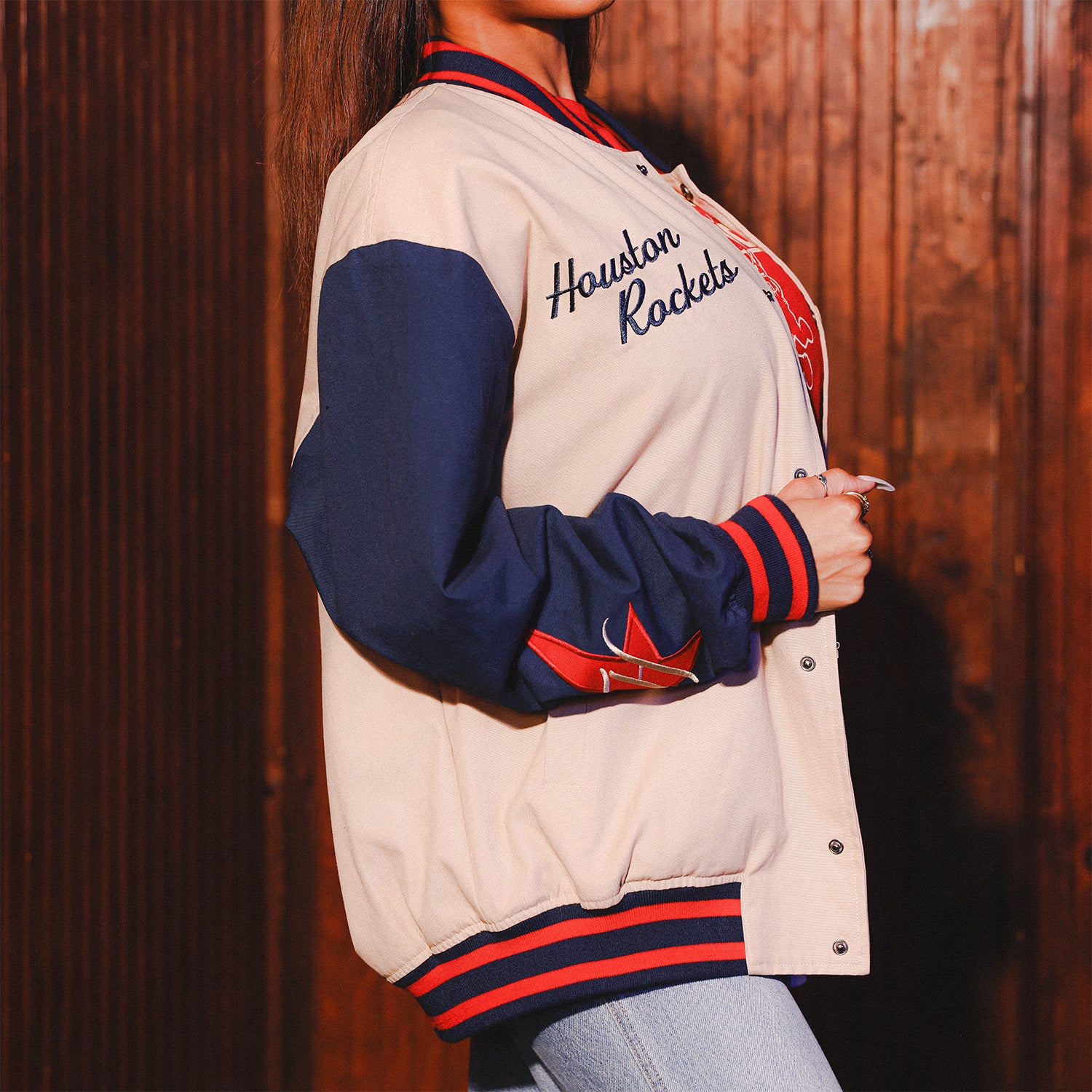 Unisex Houston Rockets JH Design Summit Collection Washed Jacket