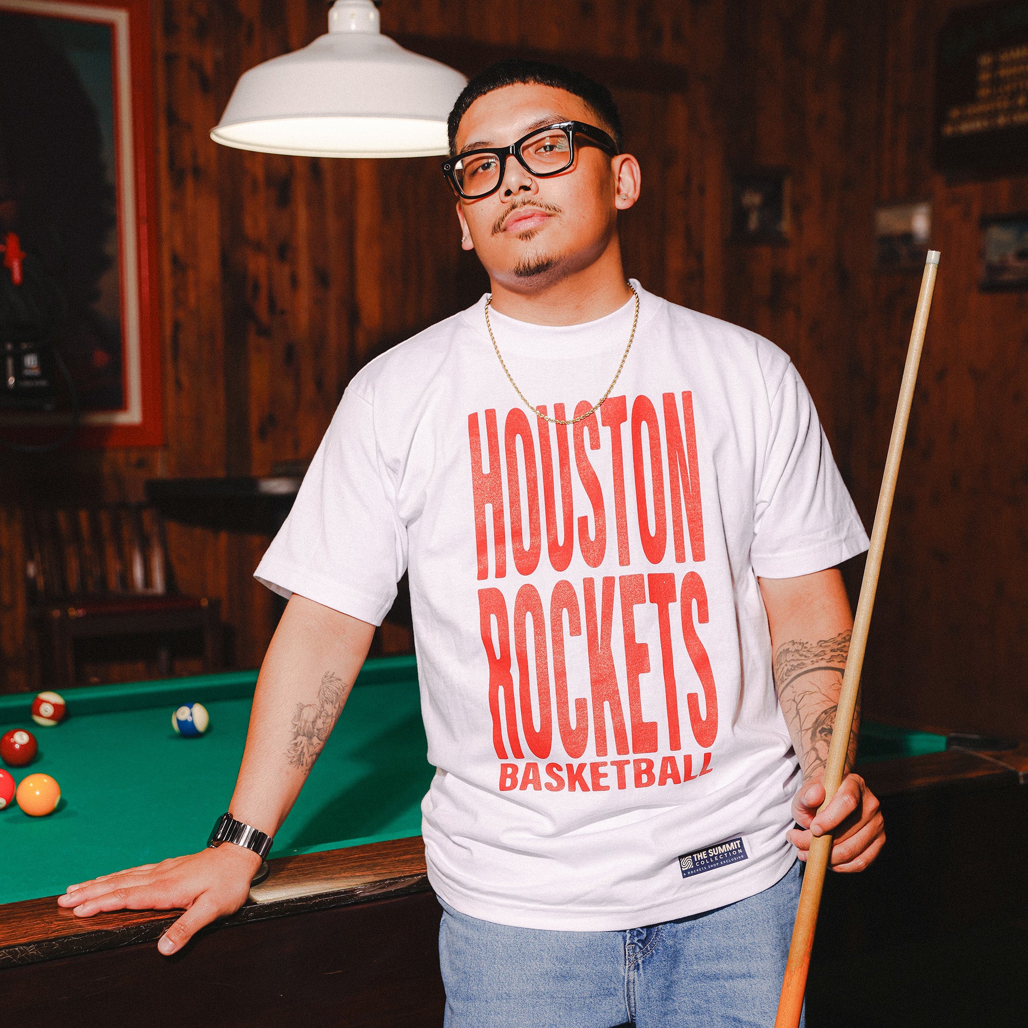 Unisex Houston Rockets Summit Collection Oversized Urban T-Shirt