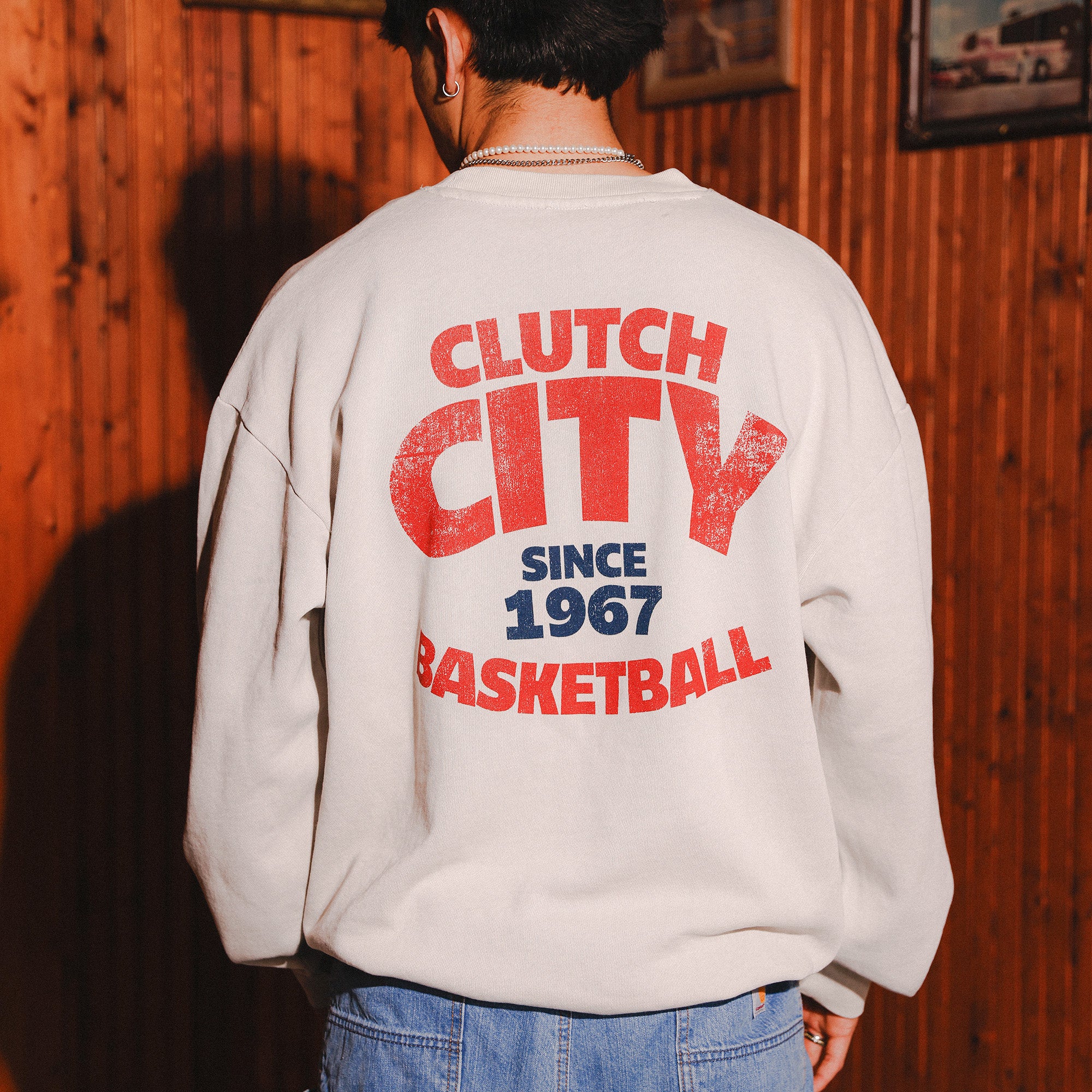 Unisex Houston Rockets Summit Collection Crewneck Sweatshirt