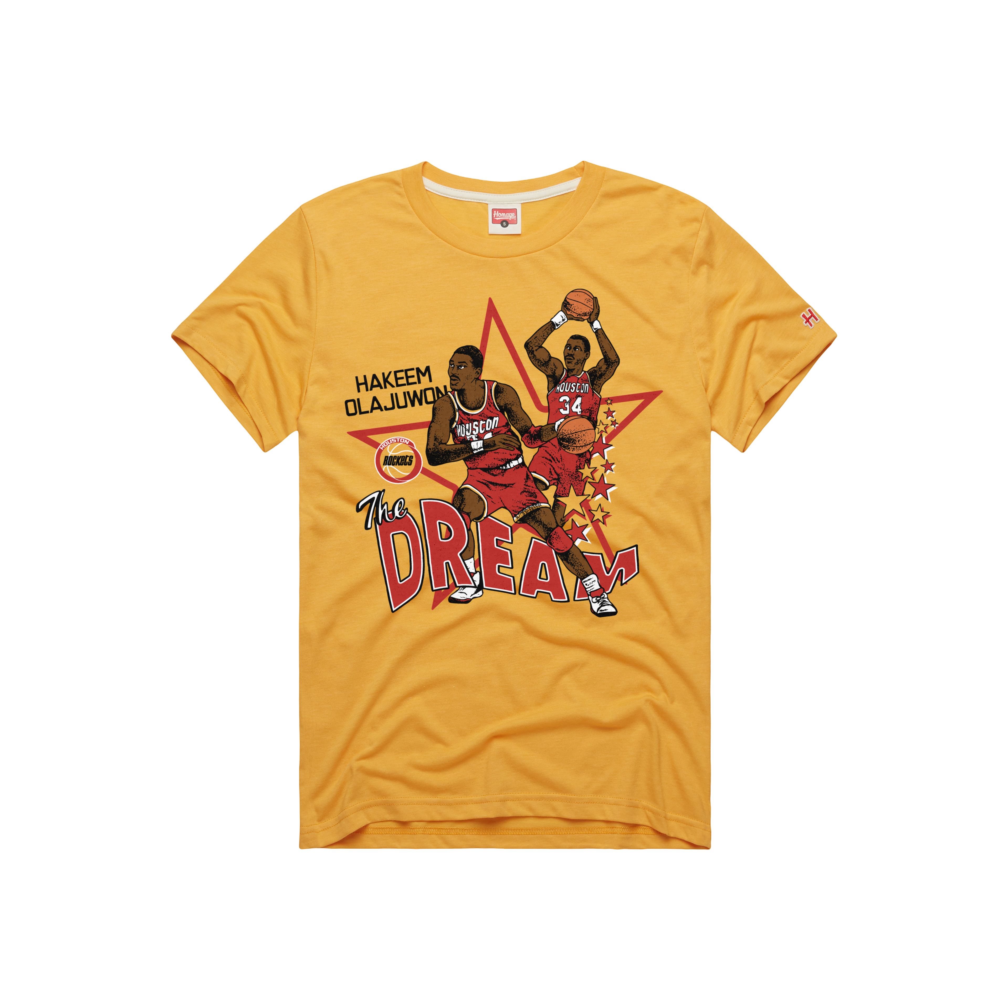 Men's Houston Rockets Homage HWC Hakeem Olajuwon The Dream T-Shirt