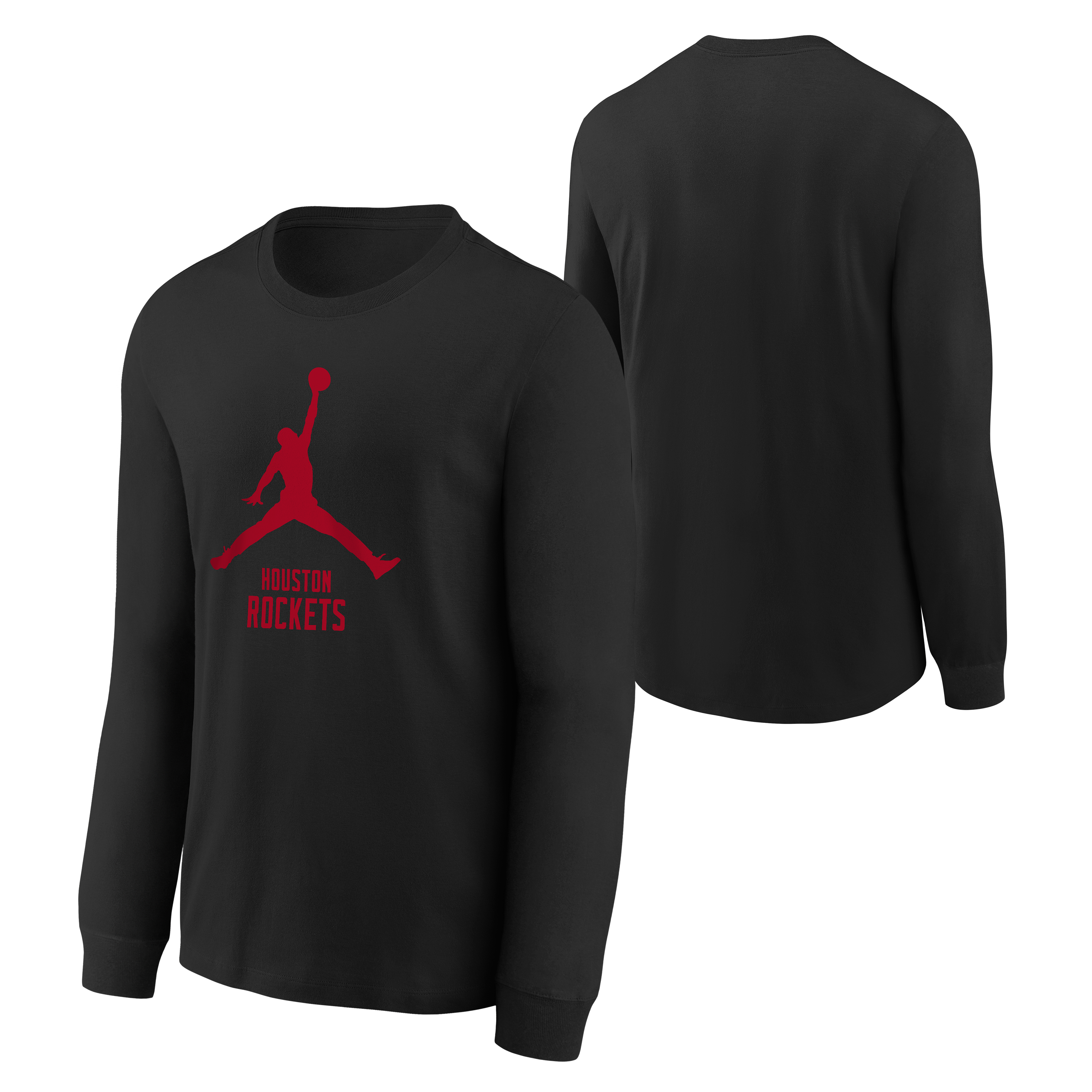 Youth Houston Rockets Jordan Long-Sleeve T-Shirt