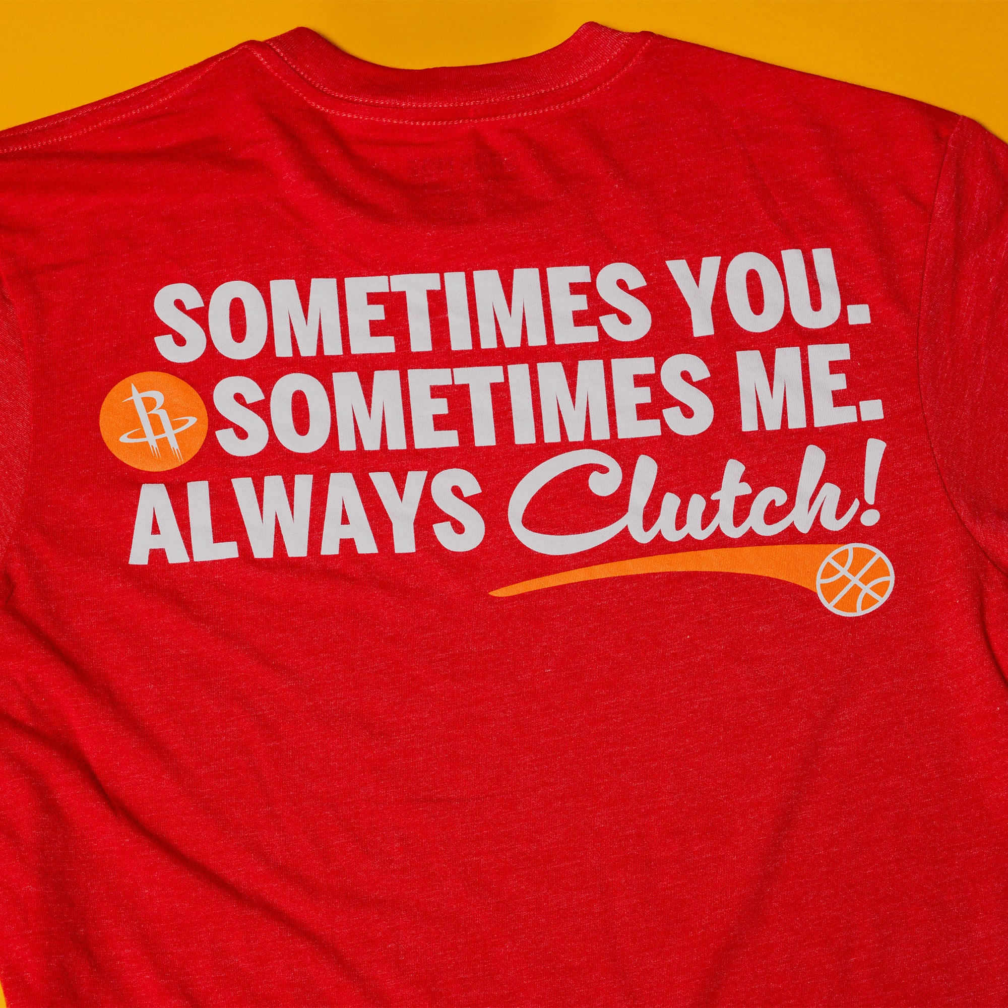 Men's Houston Rockets x Whataburger Sportiqe Always Clutch T-Shirt